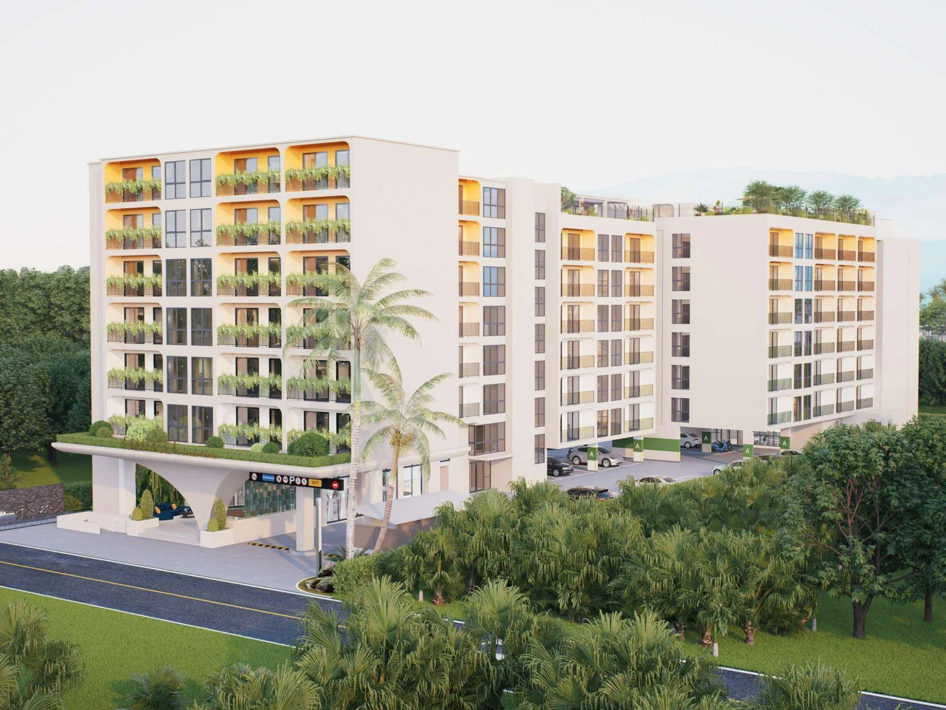 Архитектура кондоминиума Fantasea Condo Rawai с благоустроенной территорией, Rawai