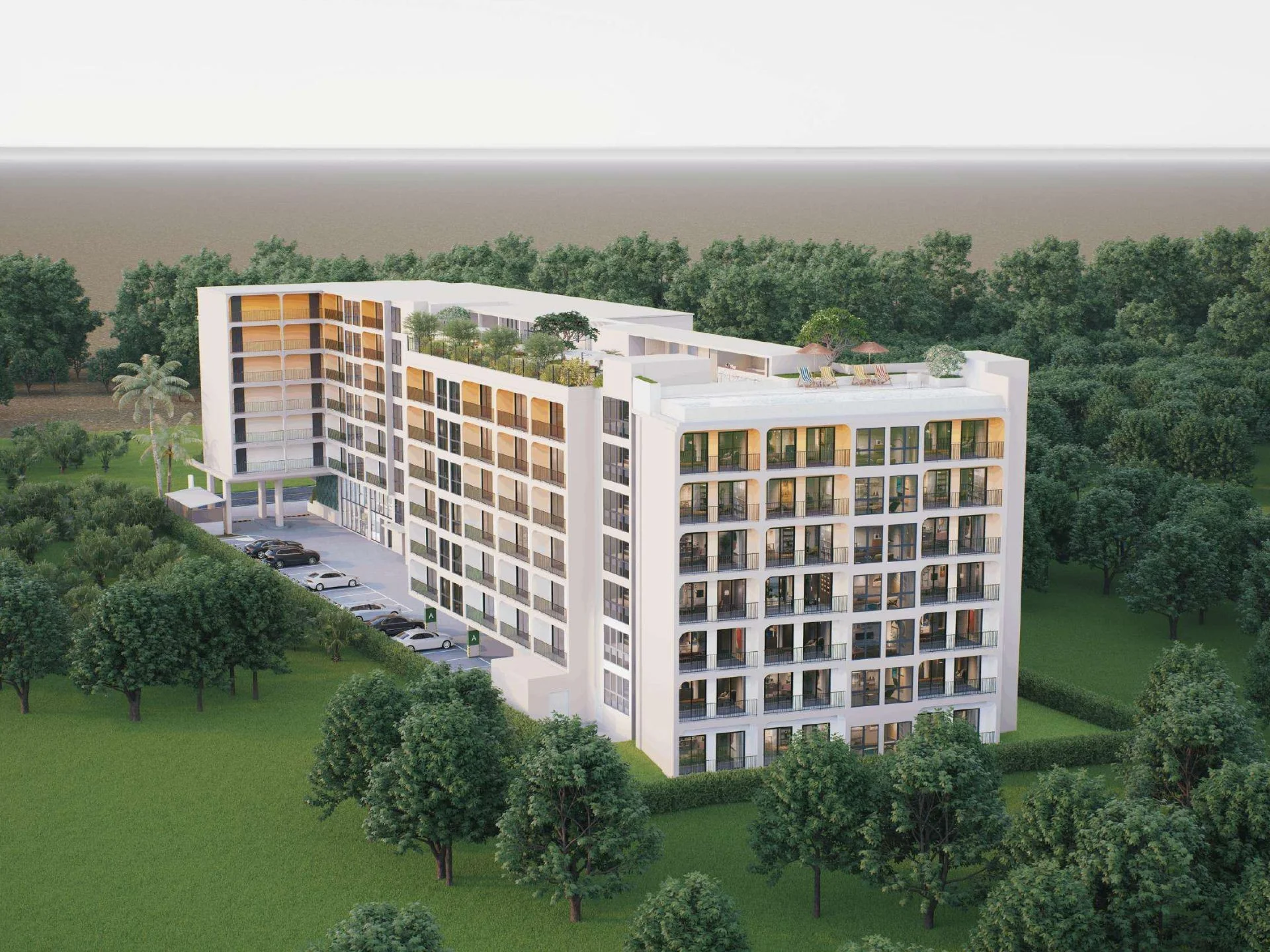 Архитектура кондо Fantasea Rawai с благоустроенной территорией, Rawai