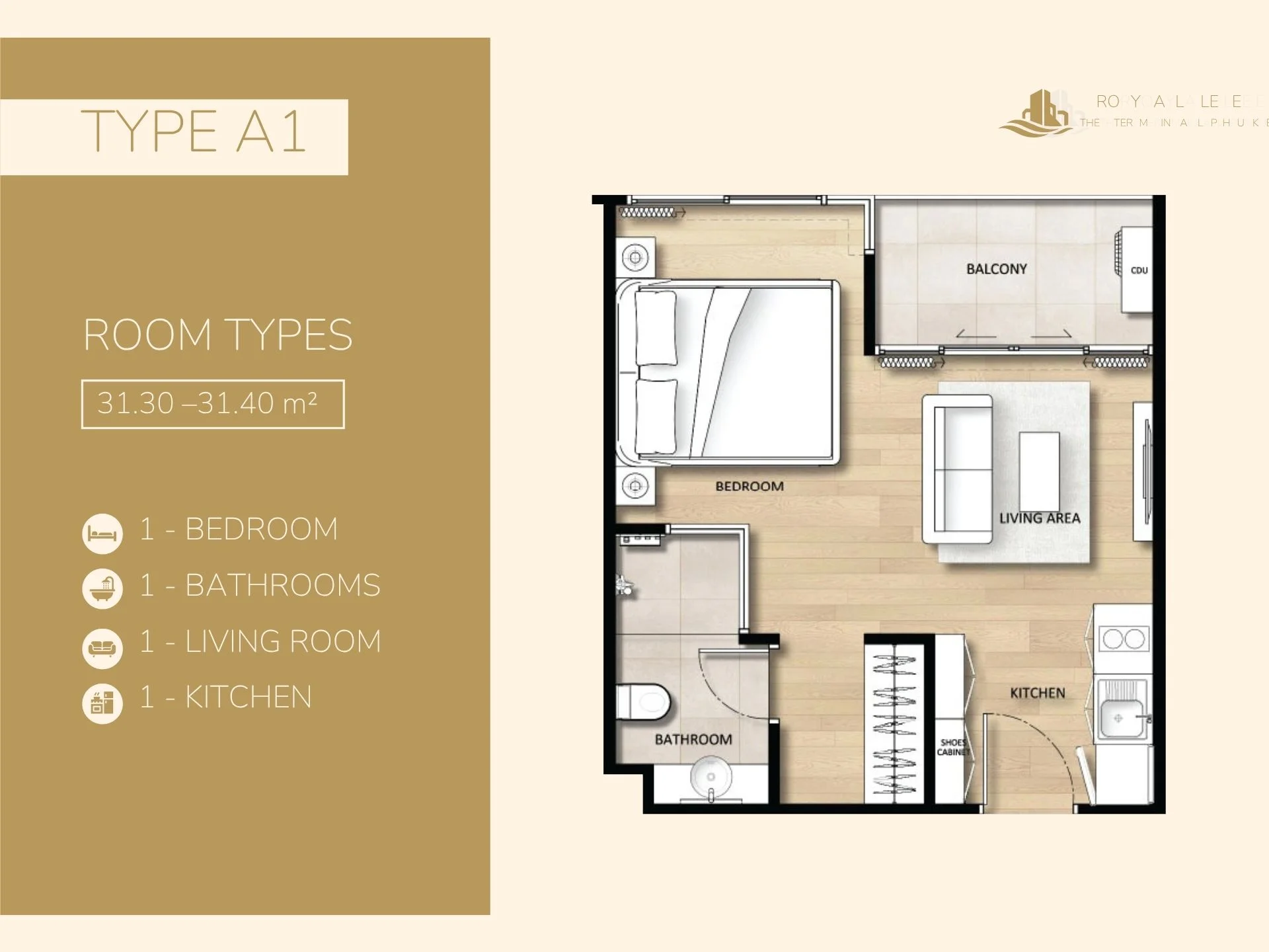 unit plan studio 31 sqm