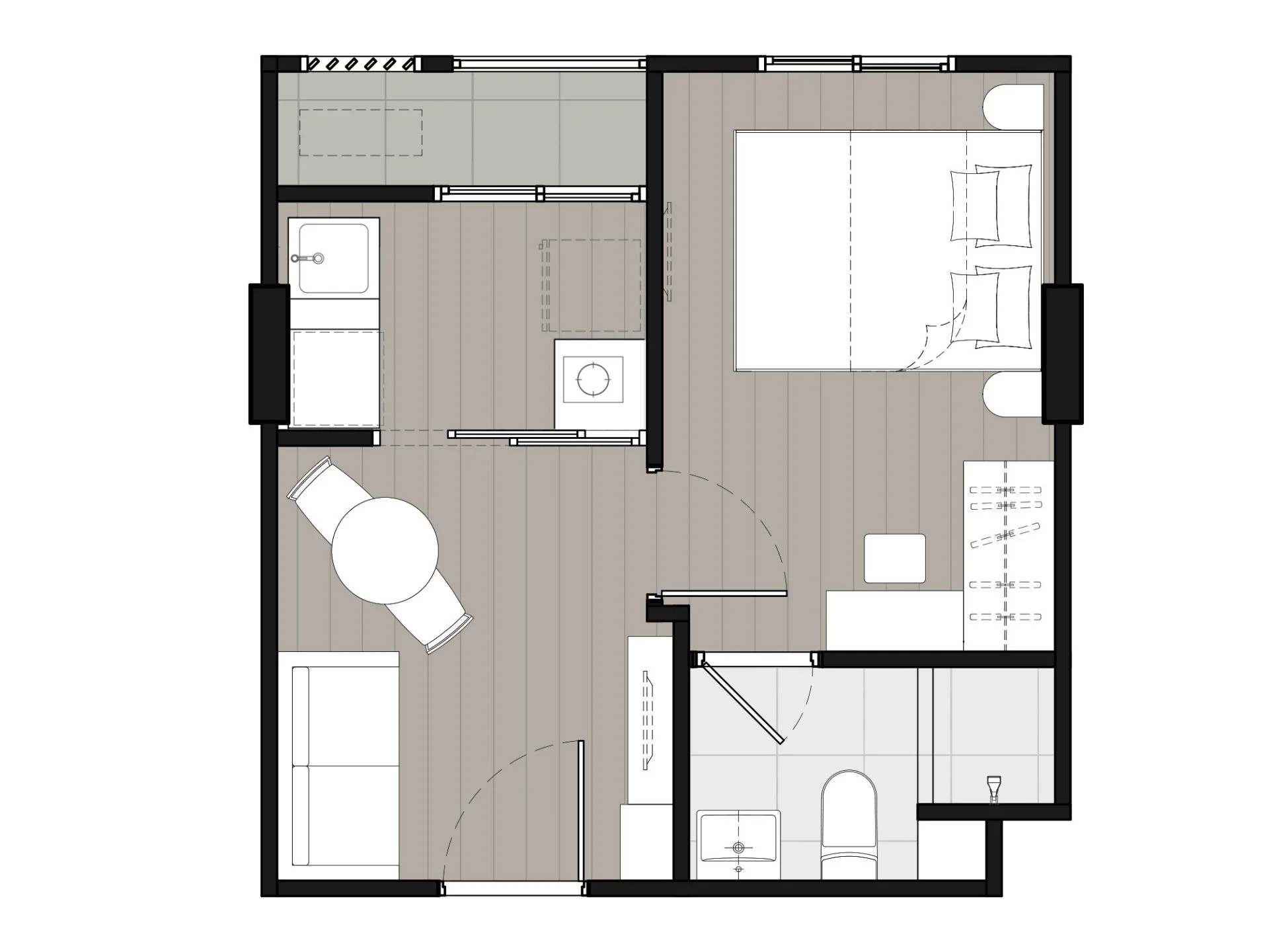 Unit Plan 1bed 27sqm