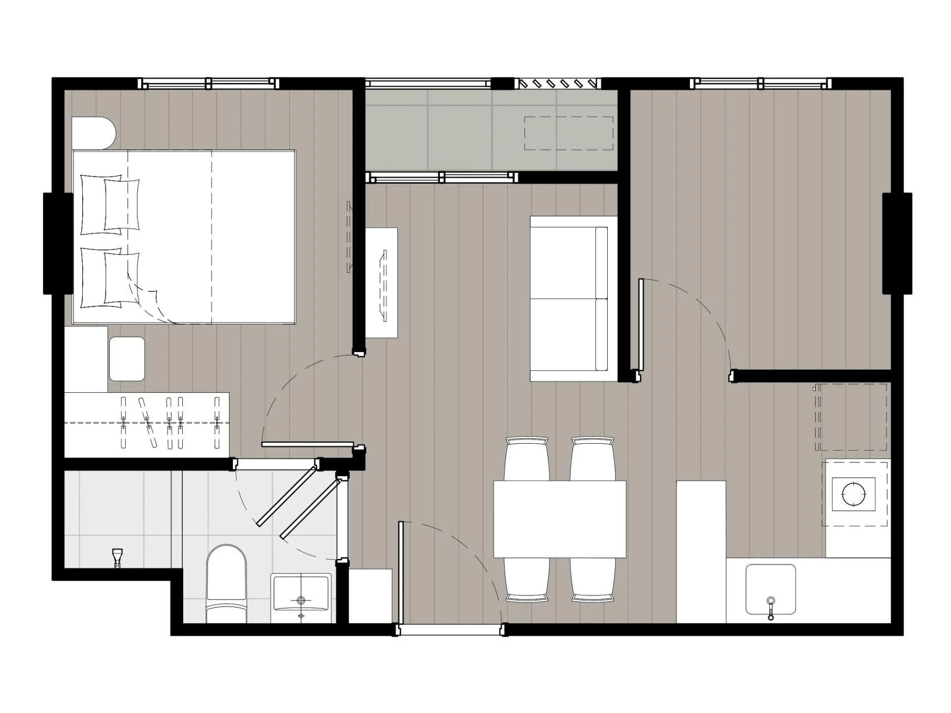 unit plan 1 bed plus 37sqm