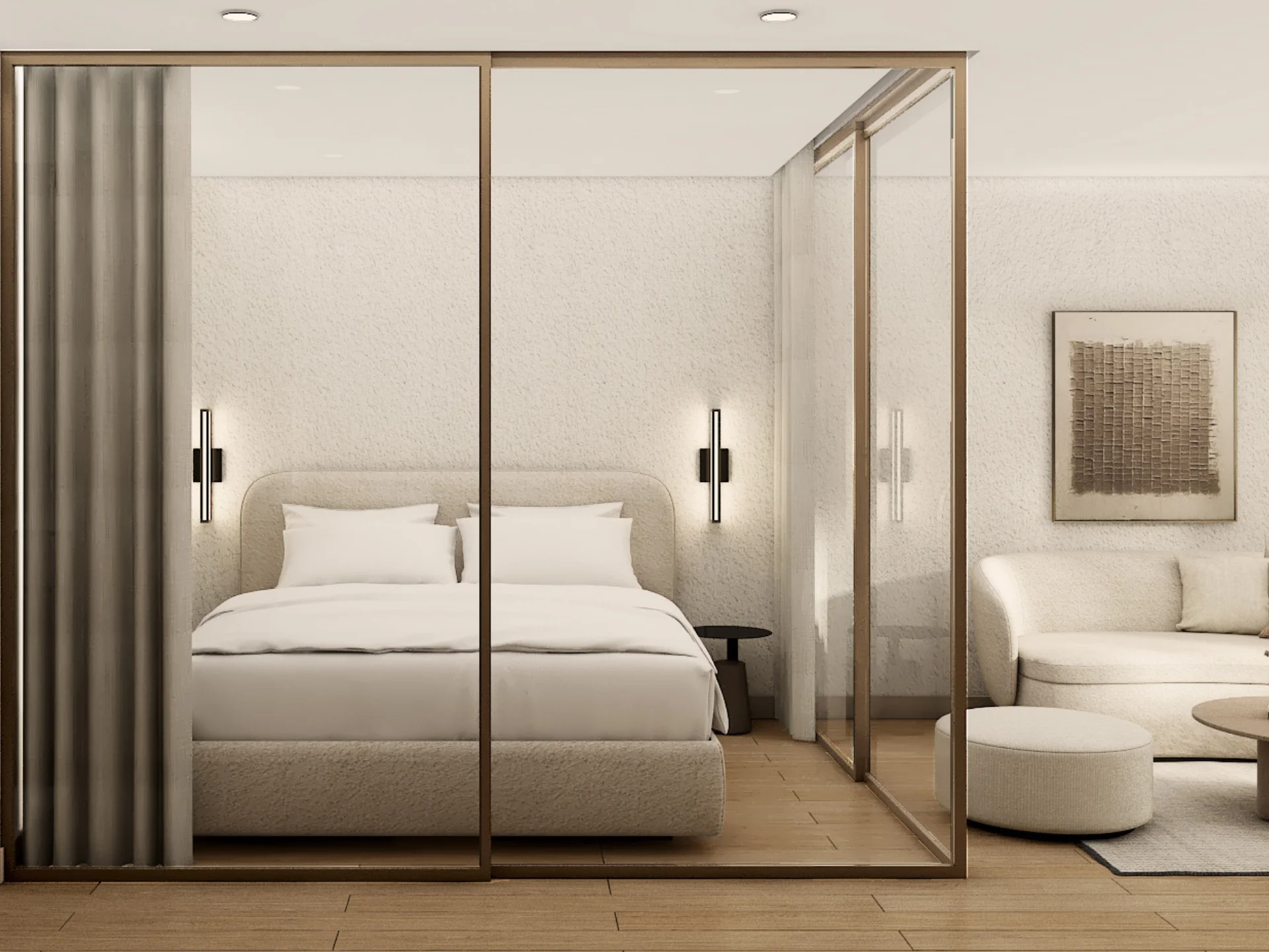 Isolated bedroom