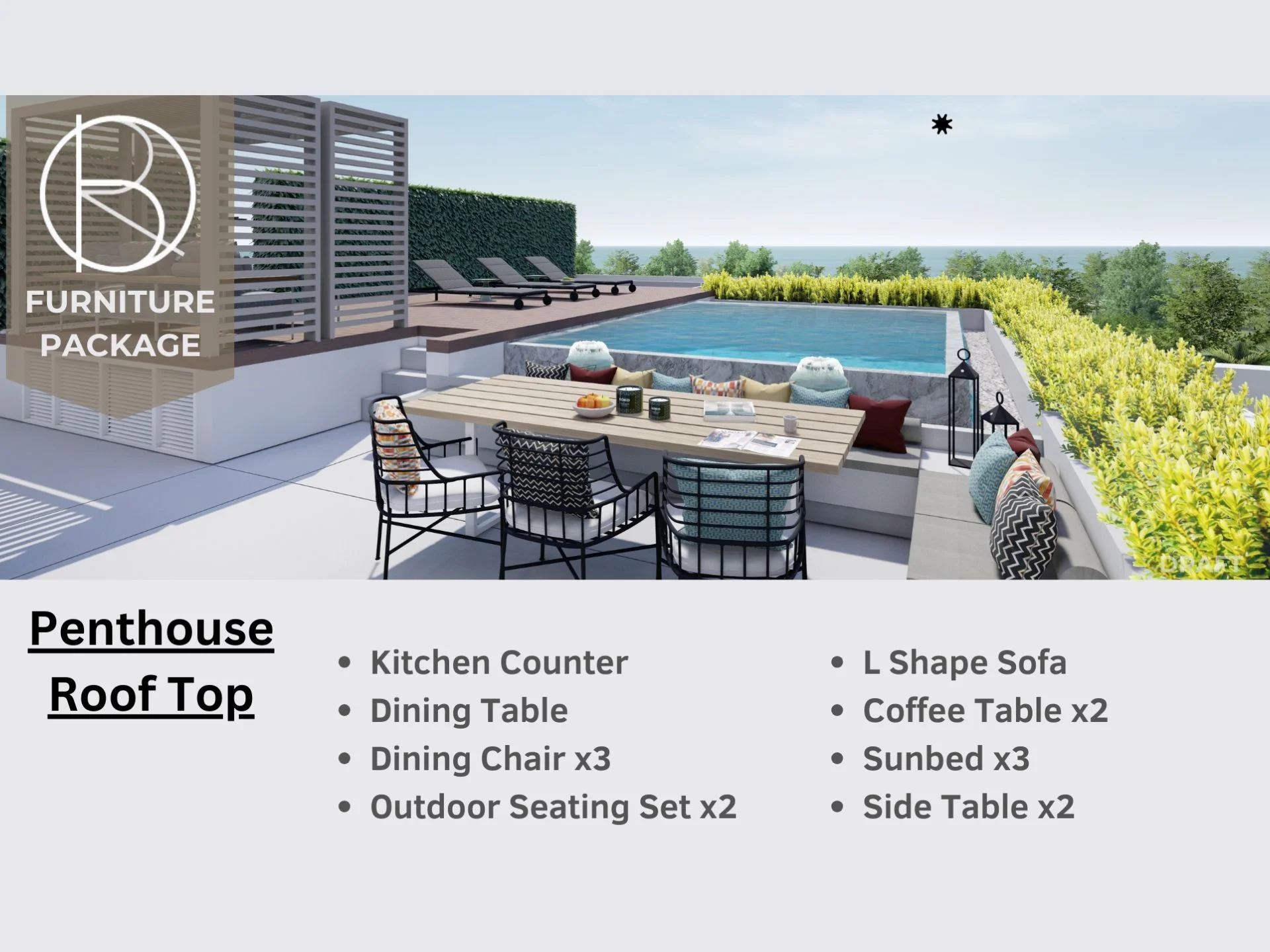 3 bed 329 sqm roof top Bright Phuket