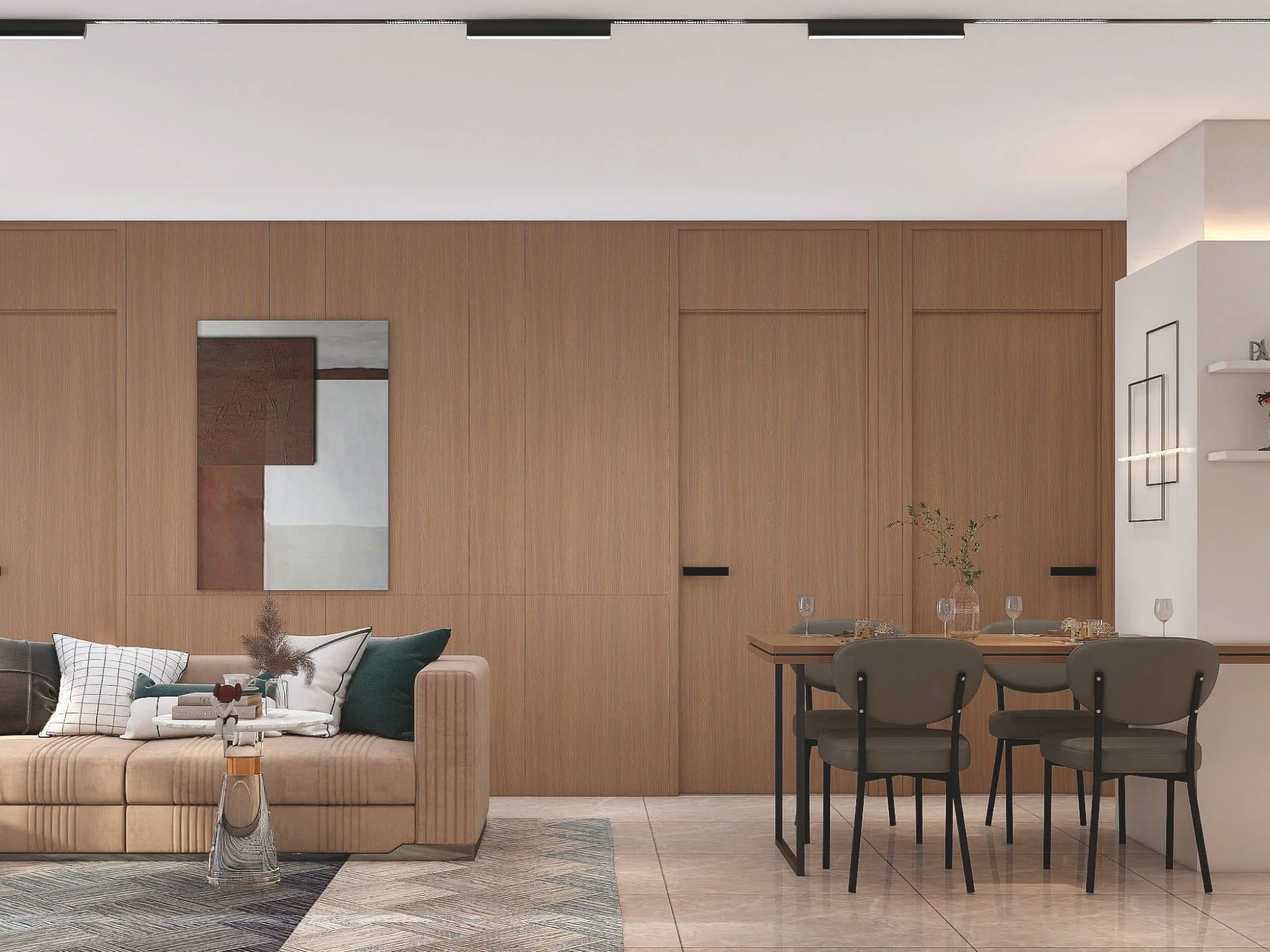 Гостиная и столовая в 2-комнатной квартире Wyndham Fantasea, Таиланд