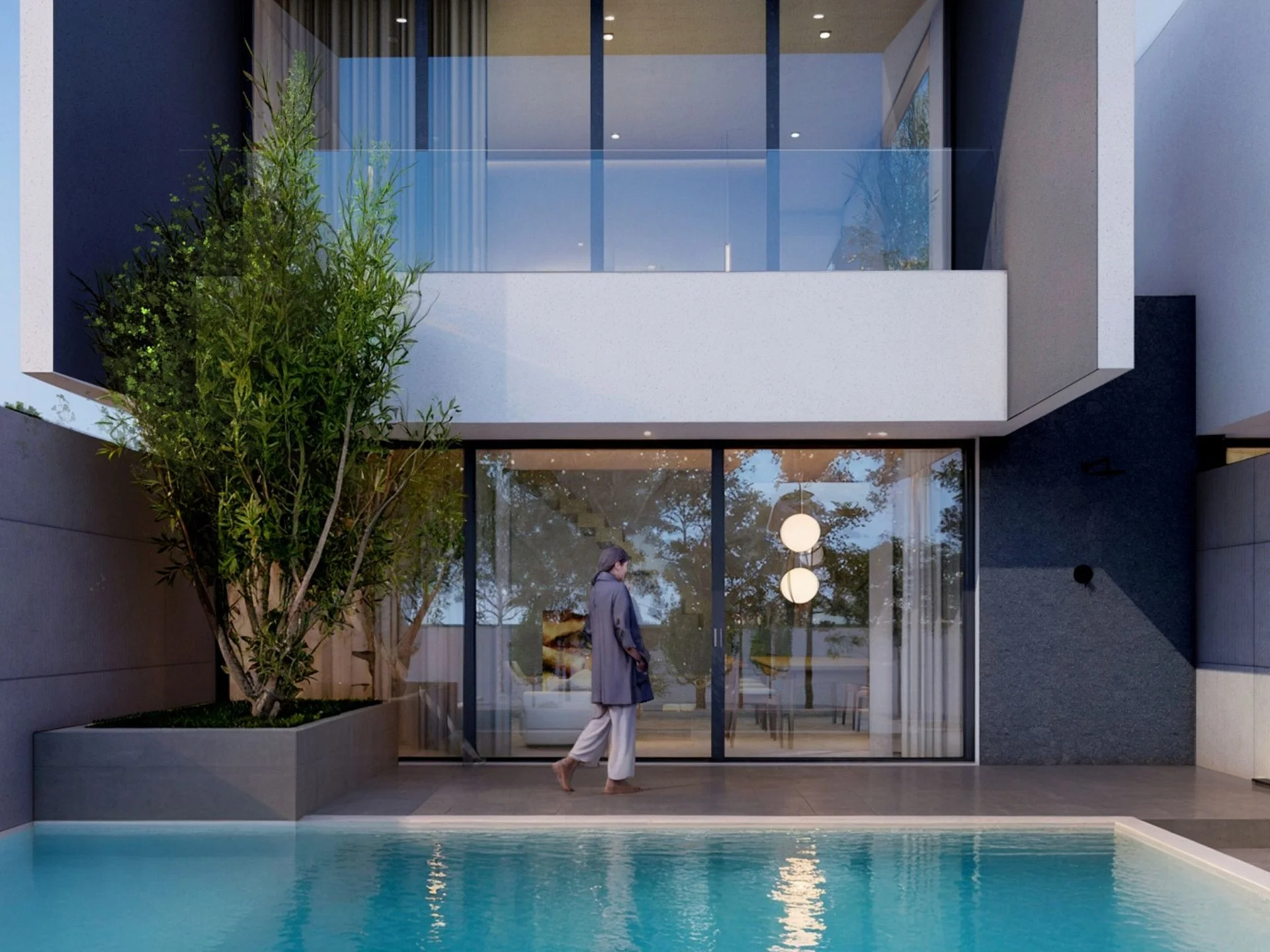Крытый бассейн в вилле Midori Townhome, Пхукет