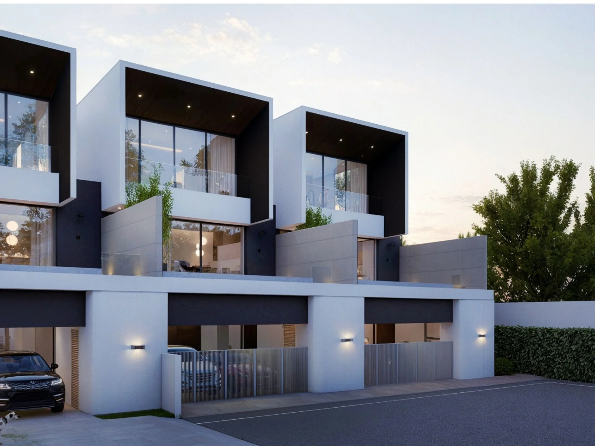 Современная архитектура таунхома в Midori Townhome, Пхукет Тау
