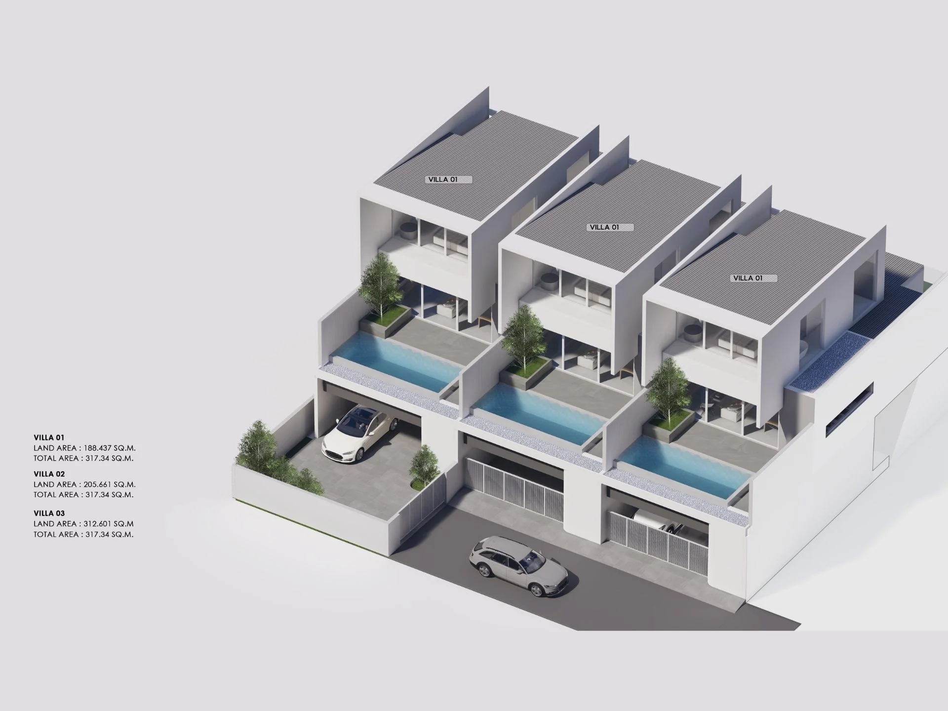 Unit plan Villa 3 bedrooms 320 sqm Midori