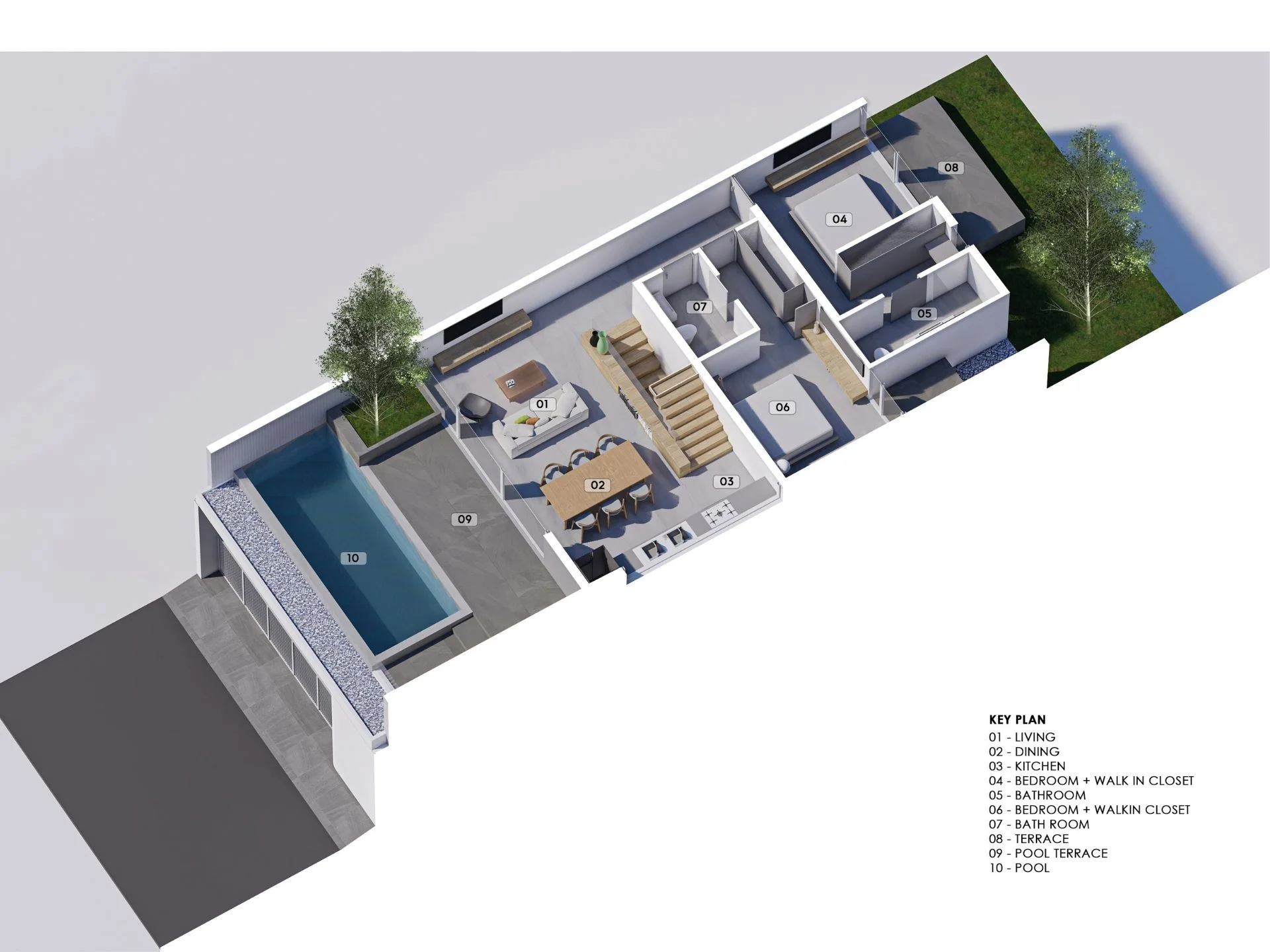 Unit plan Villa 3 bedrooms 320 sqm Midori