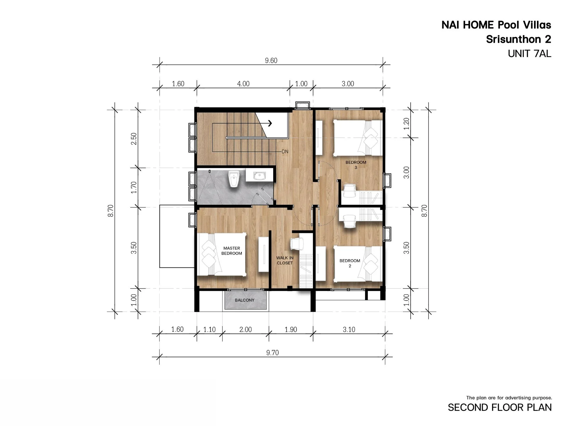 Unit Plan 3 bed Villa 187 sqm