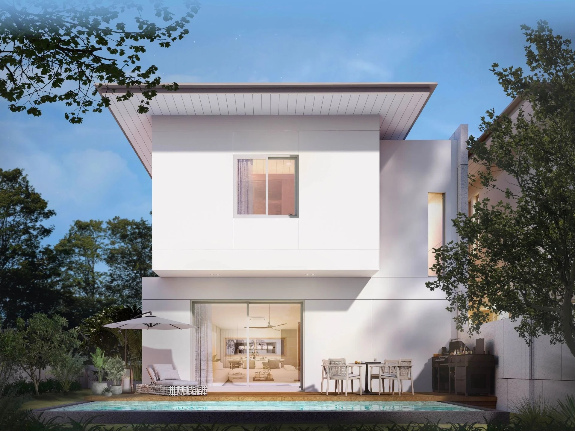 Moderne Villenarchitektur mit Pool in MORI, Thailand