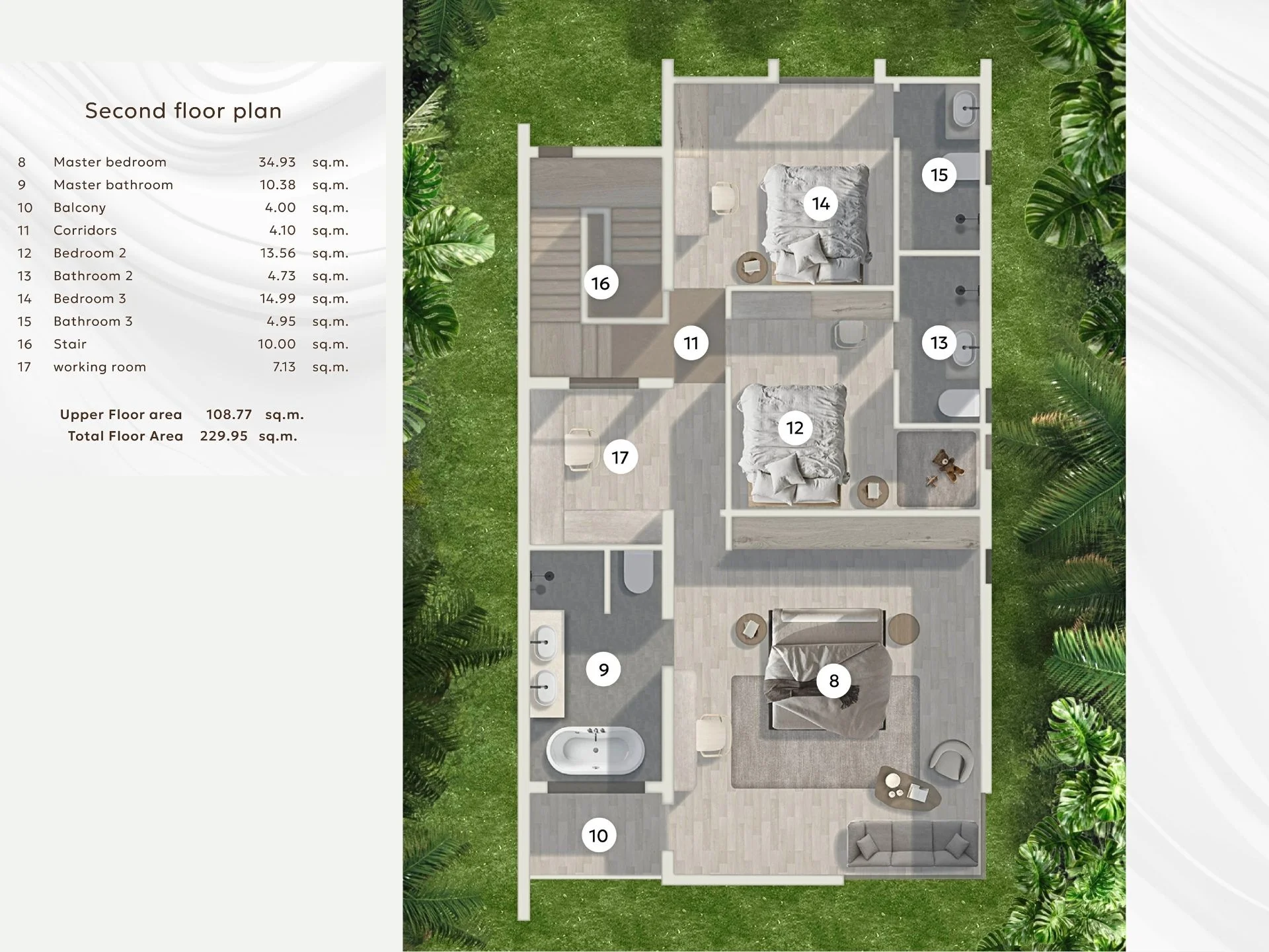 Unit Plan Villa 3 bedroom Mori Bangtao