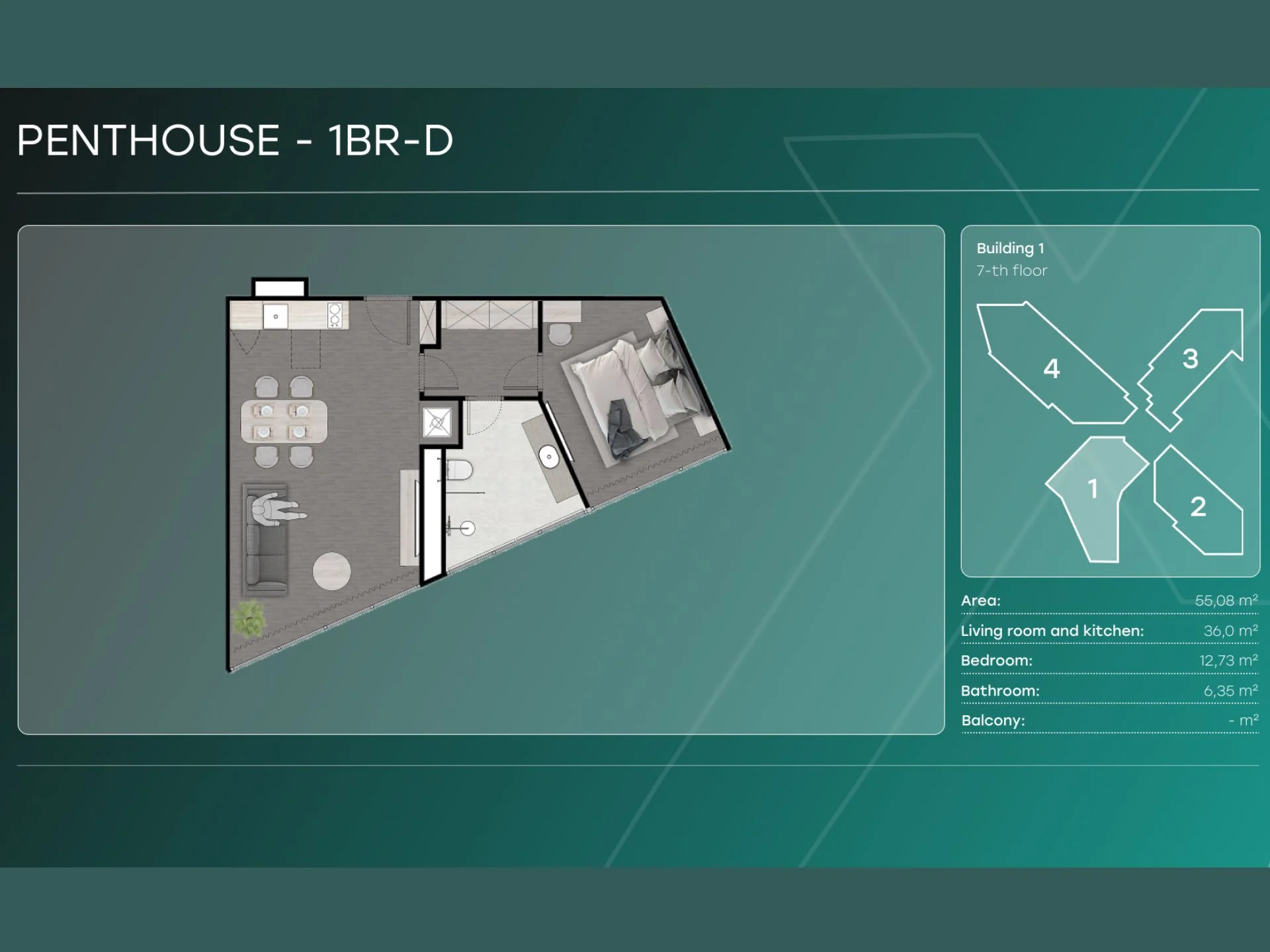 2bedroom 100 sqm unit plan Next Point Condominium