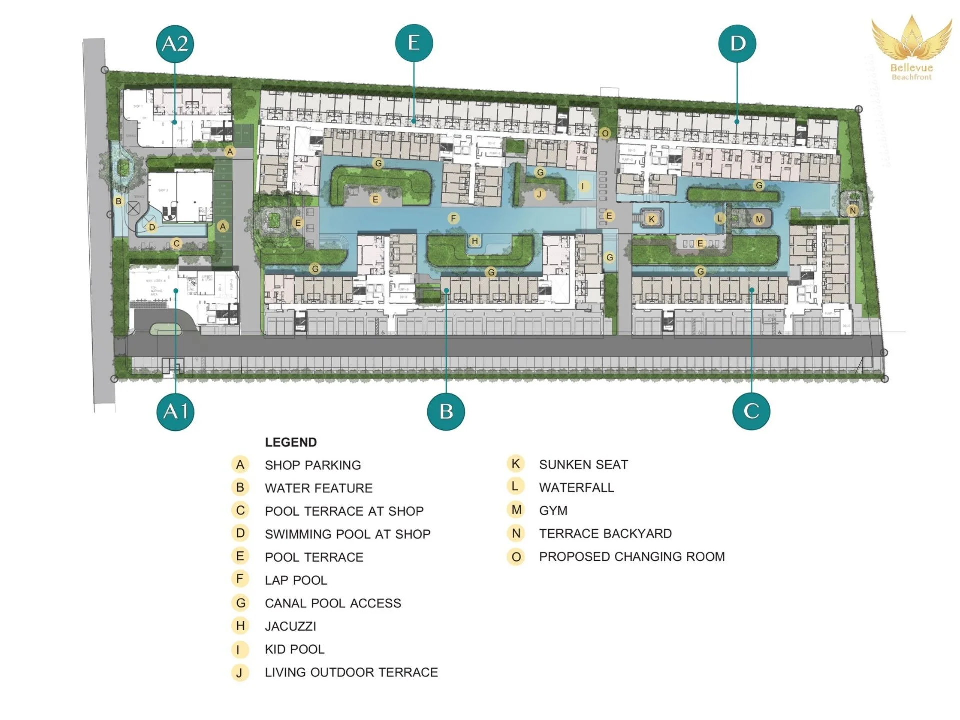 master plan Bellevue Beachfront