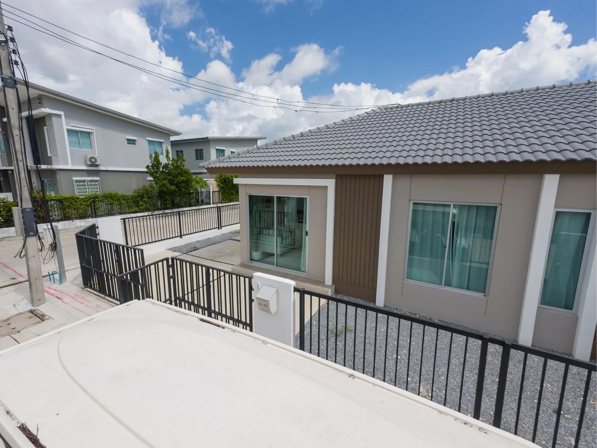 Architecture of Pruksa Ville Thalang residence with contemporary design, Thailand