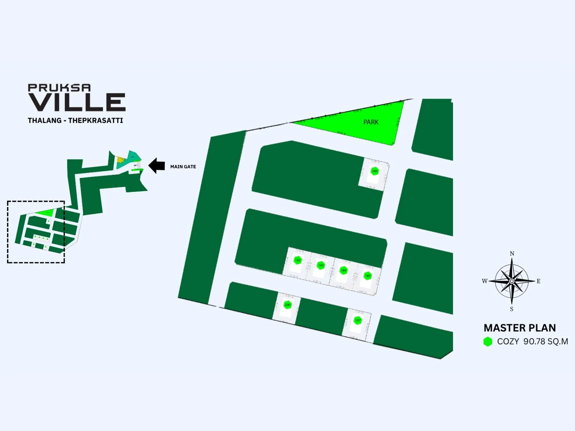 master plan Pruksa Ville Thalang