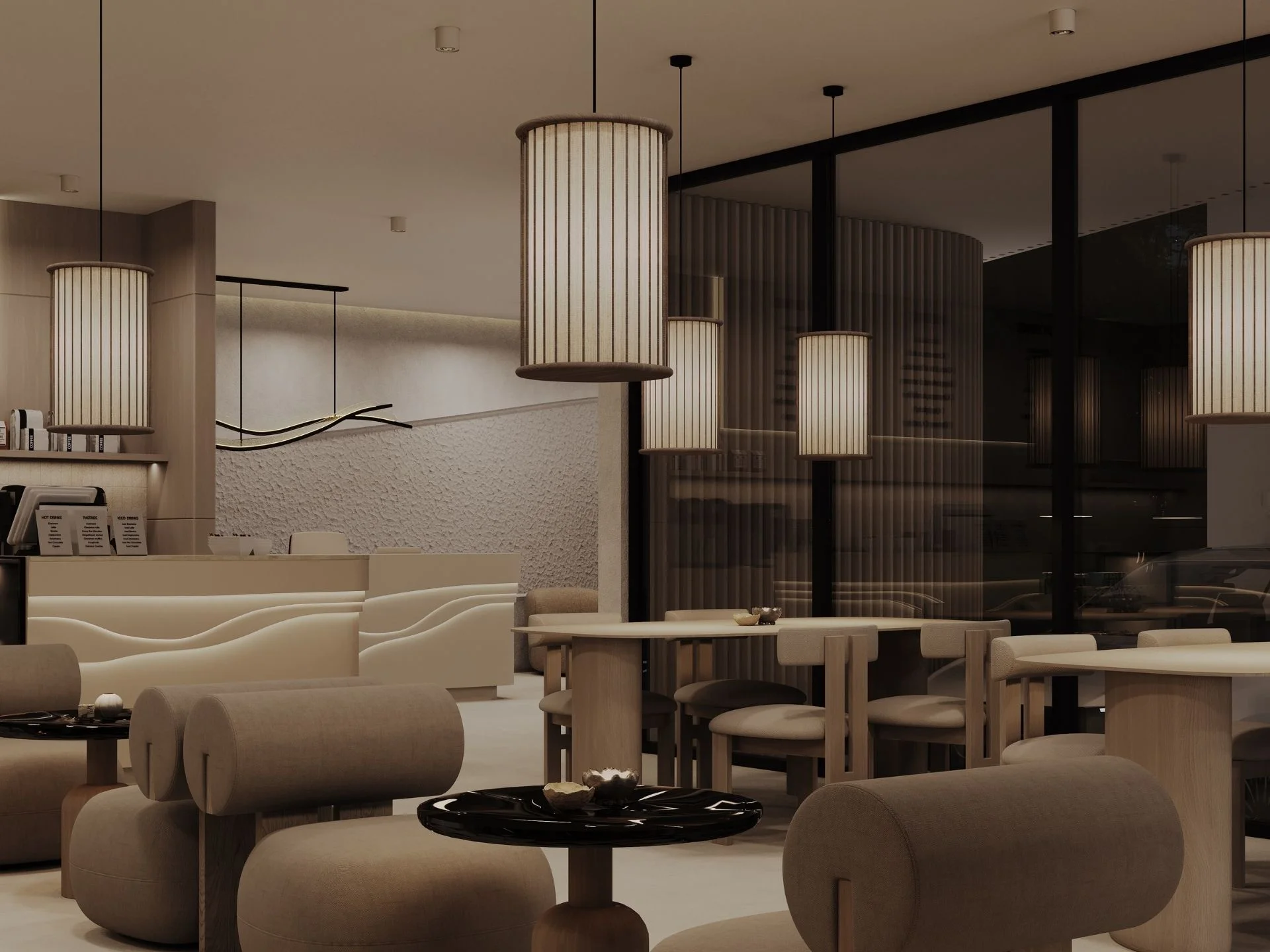 Lobby interior at Rise Villas, Thailand