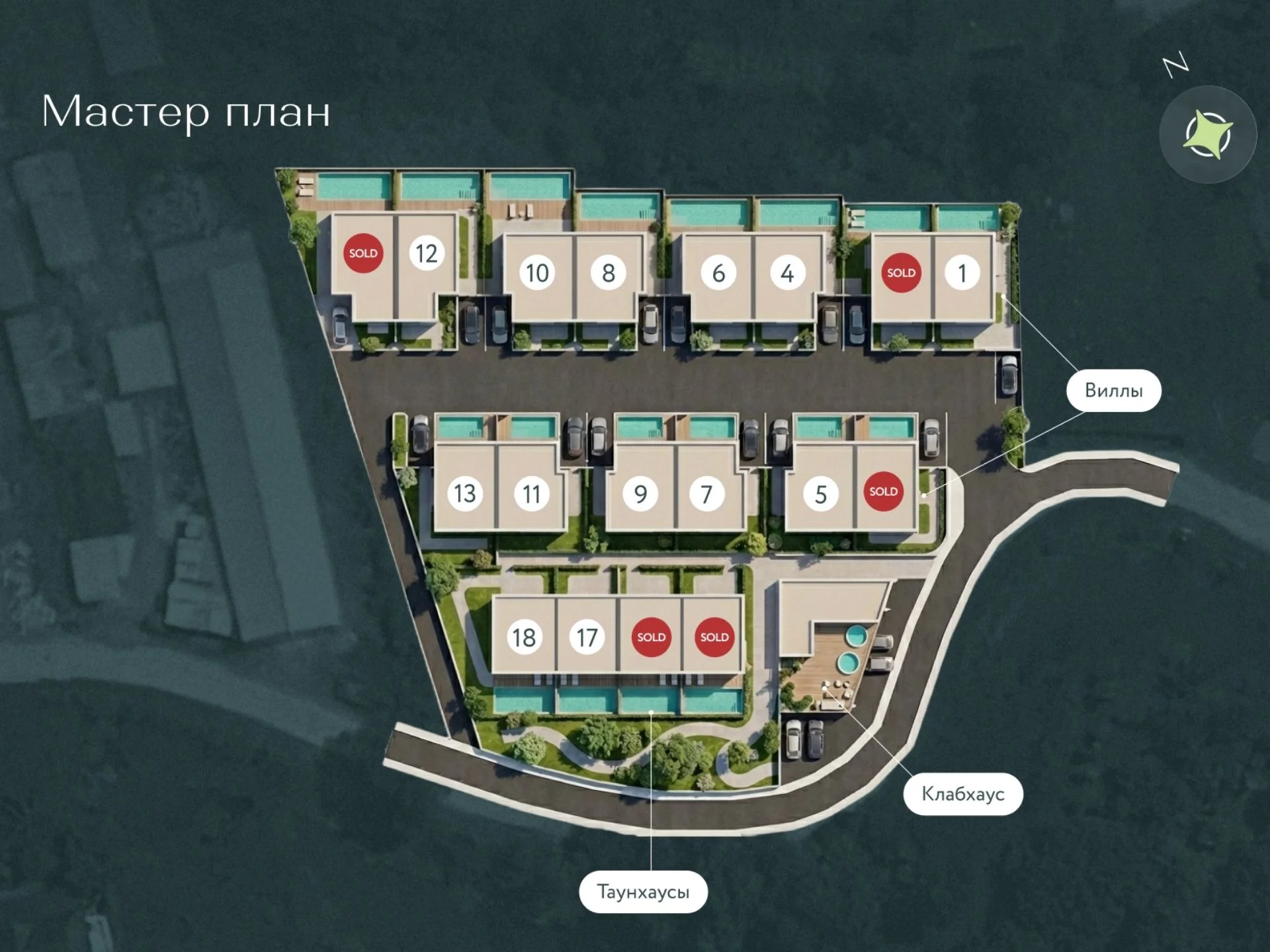master plan 2 bedroom 193 sqm Rise Villas 