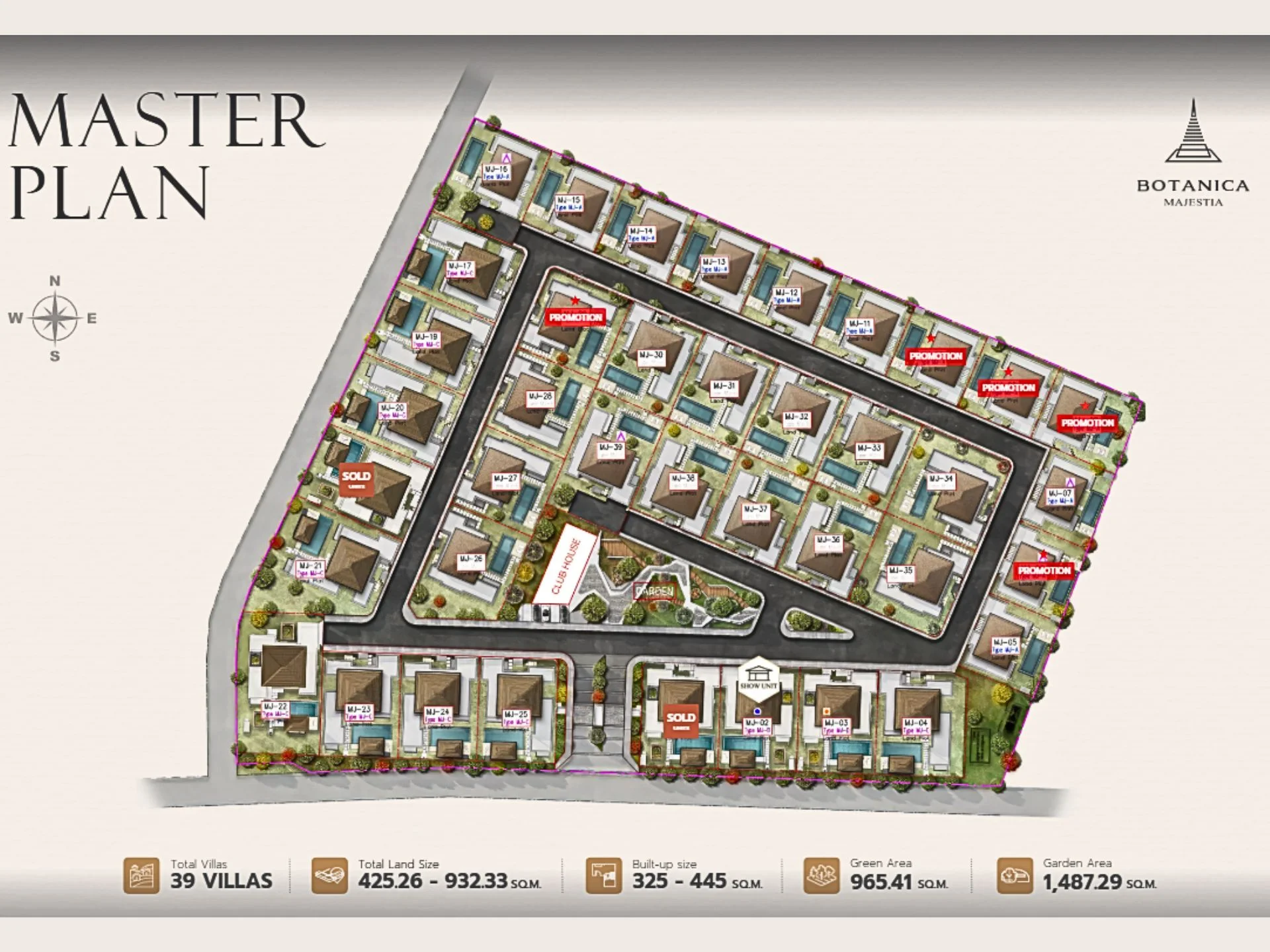 master plan Botanica Majesta