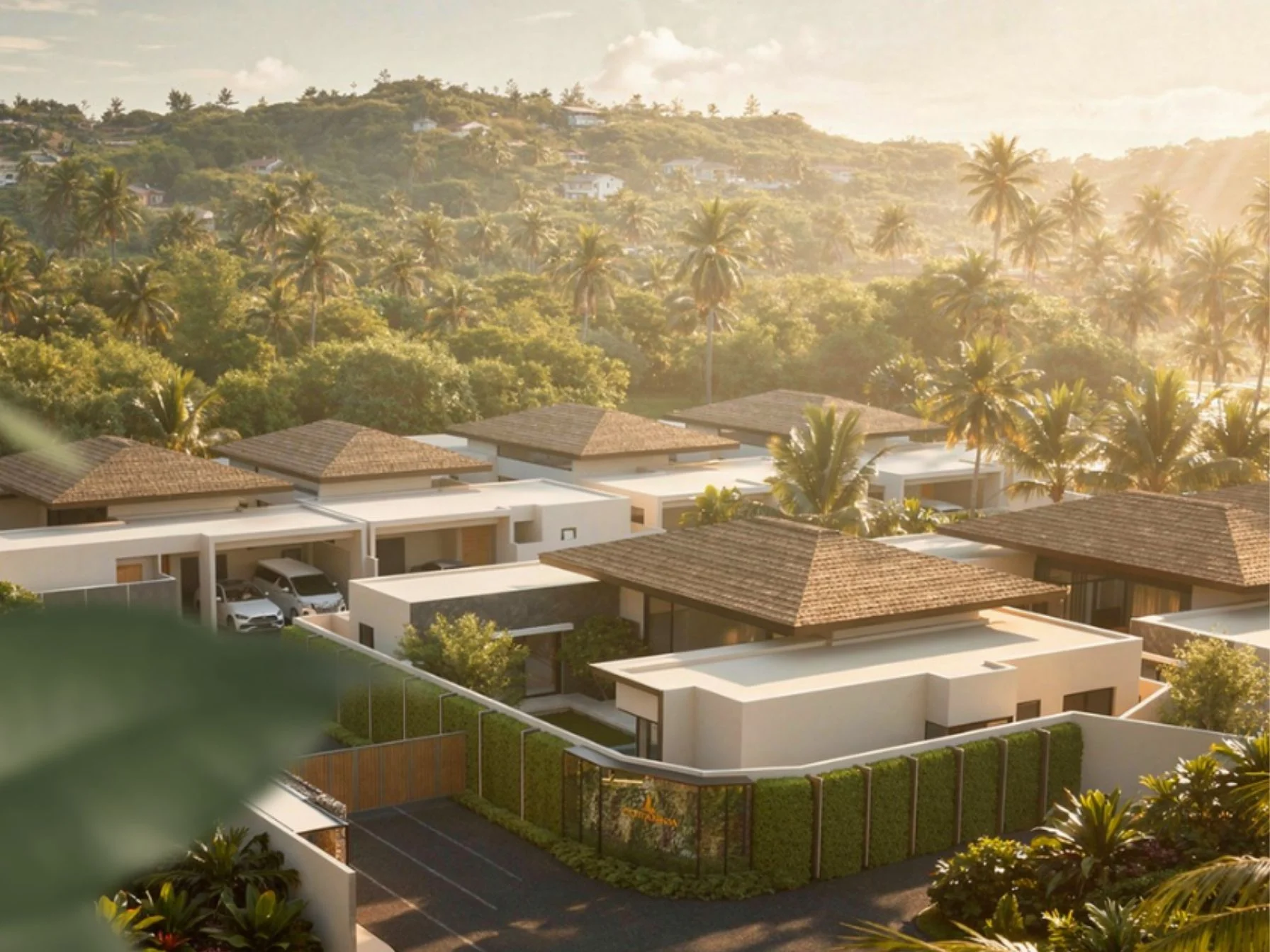 Architettura del complesso di ville The Verdant by Botanica, Thalang