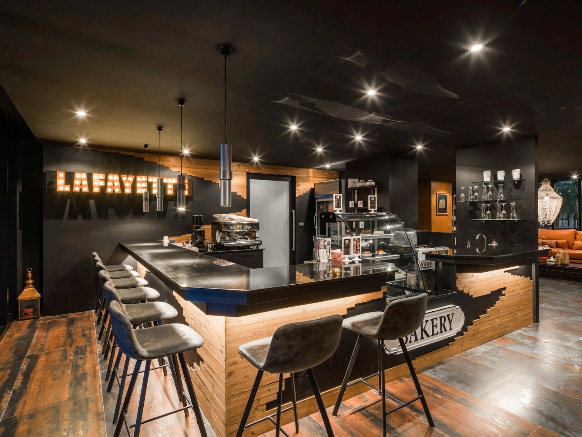 Bakery and café interior at City Gate, Thailand