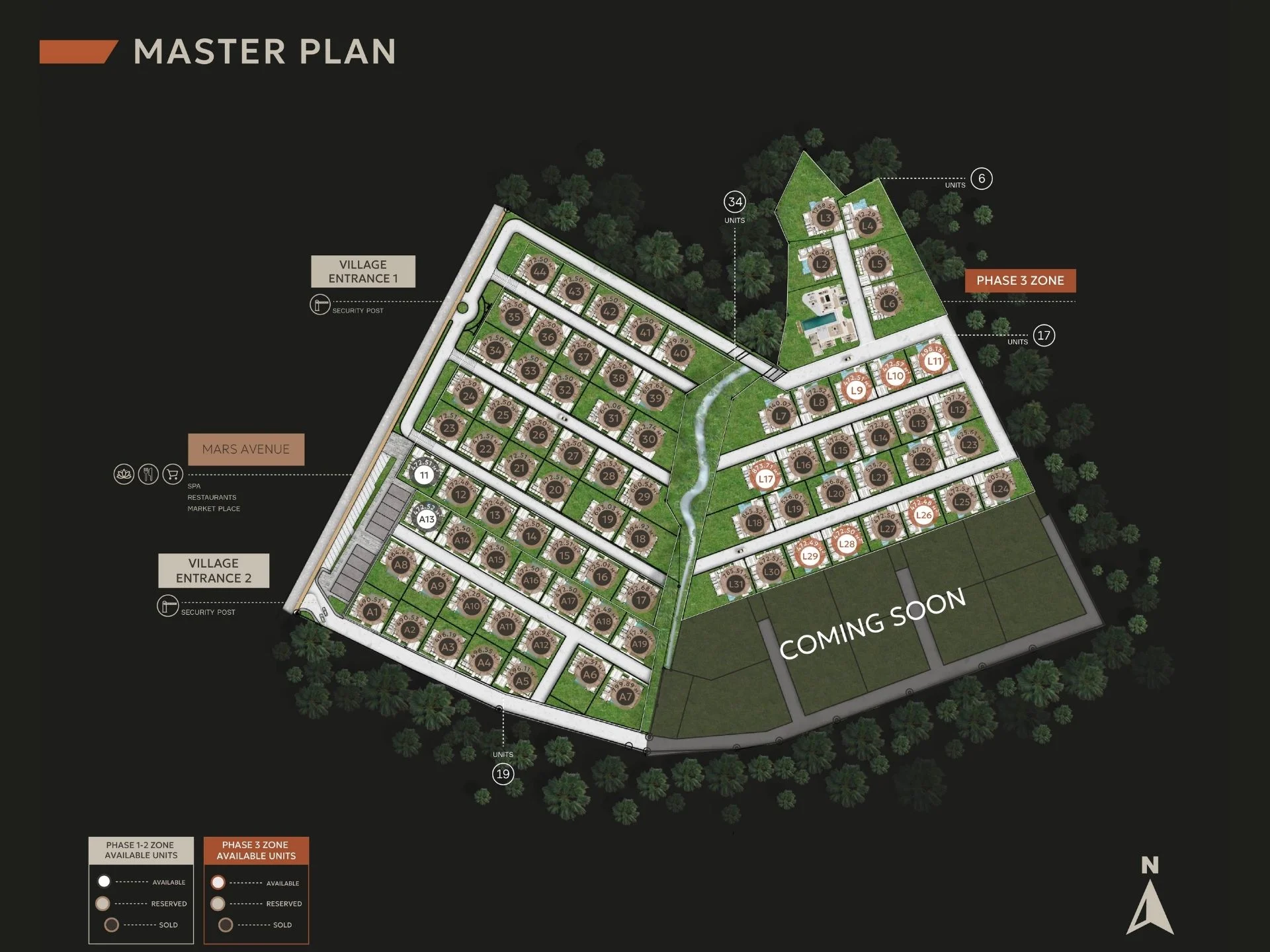 Master plan Manor Villas