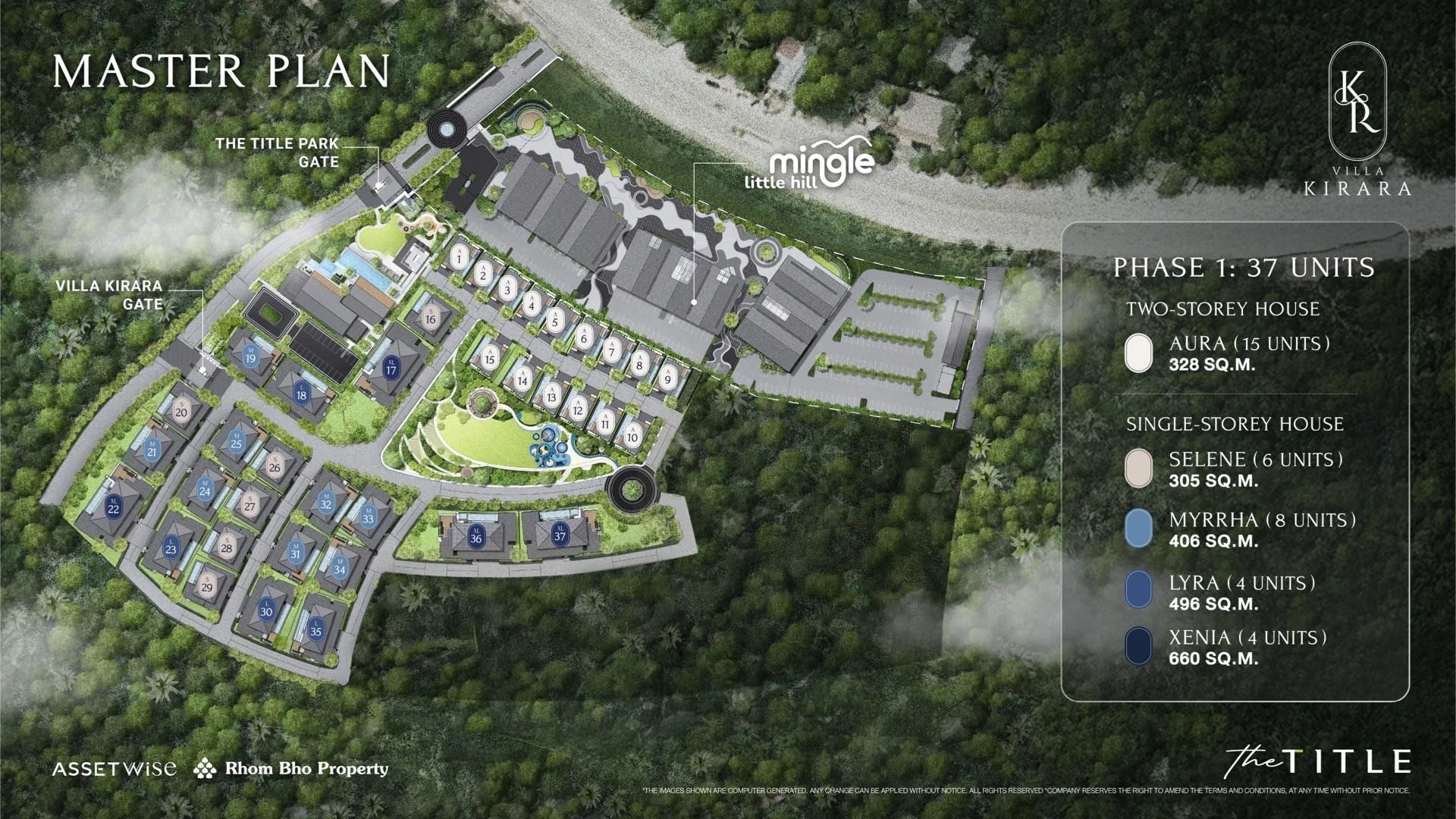 Master Plan Villa Kirara Title Bang Tao 