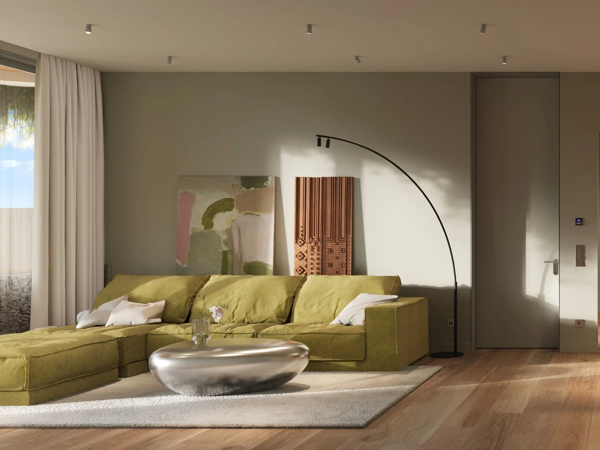 Wohnzimmer in 1-Zimmer-Wohnung im Layan Verde, Laya
