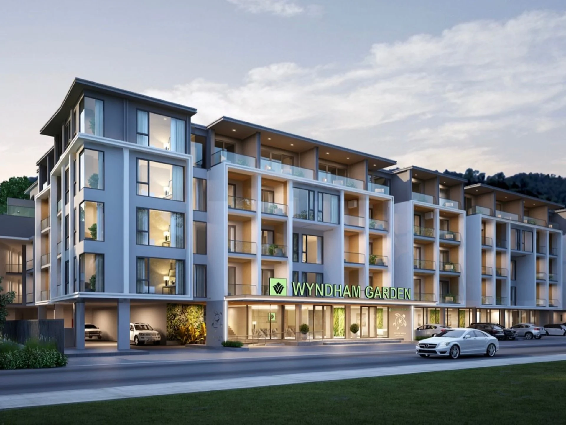 Architektura hotelu Wyndham Garden Sea Heaven Nai Thon, Thajsko (1)