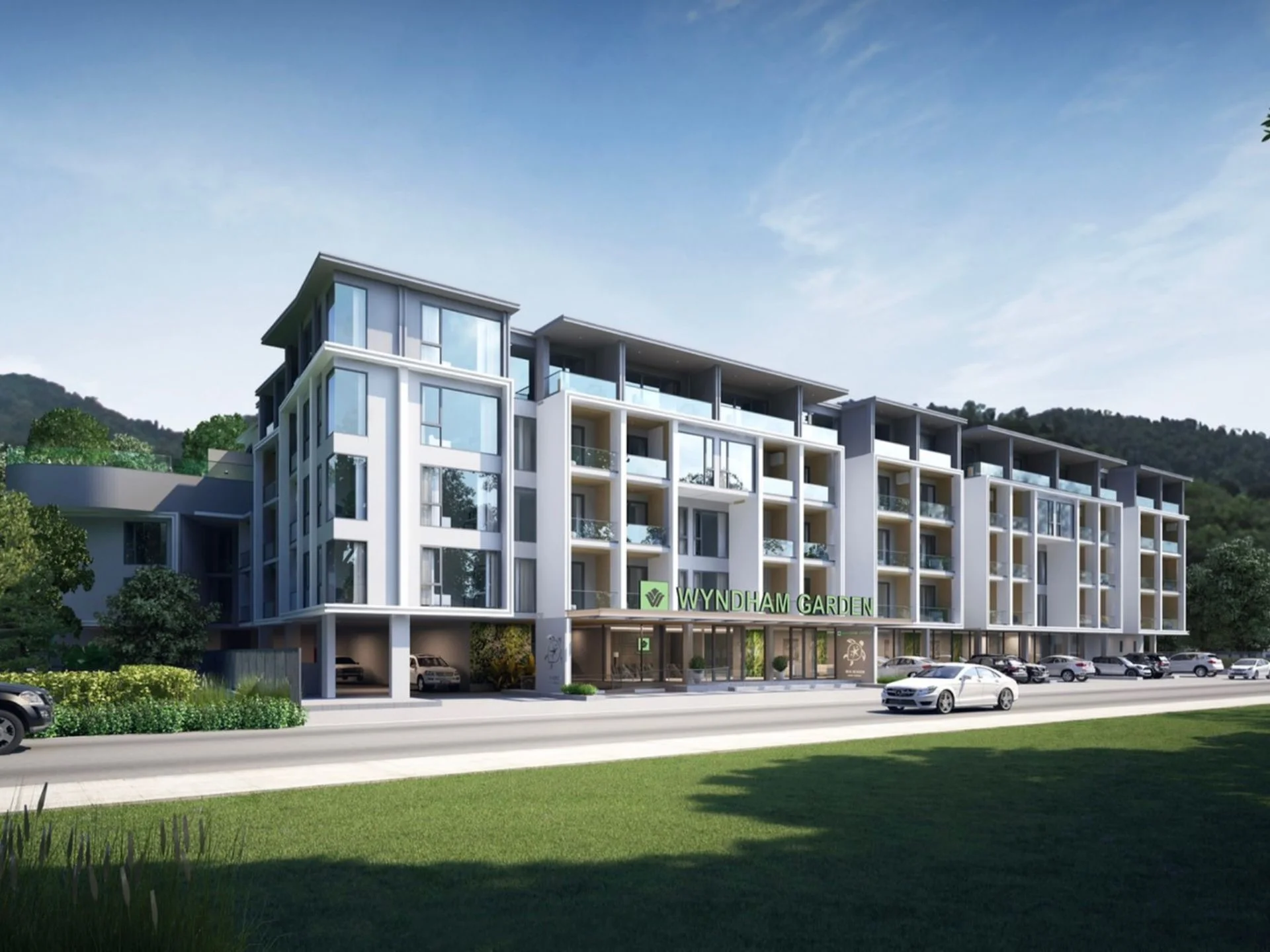 Architektura hotelu Wyndham Garden Sea Heaven Nai Thon, Thajsko