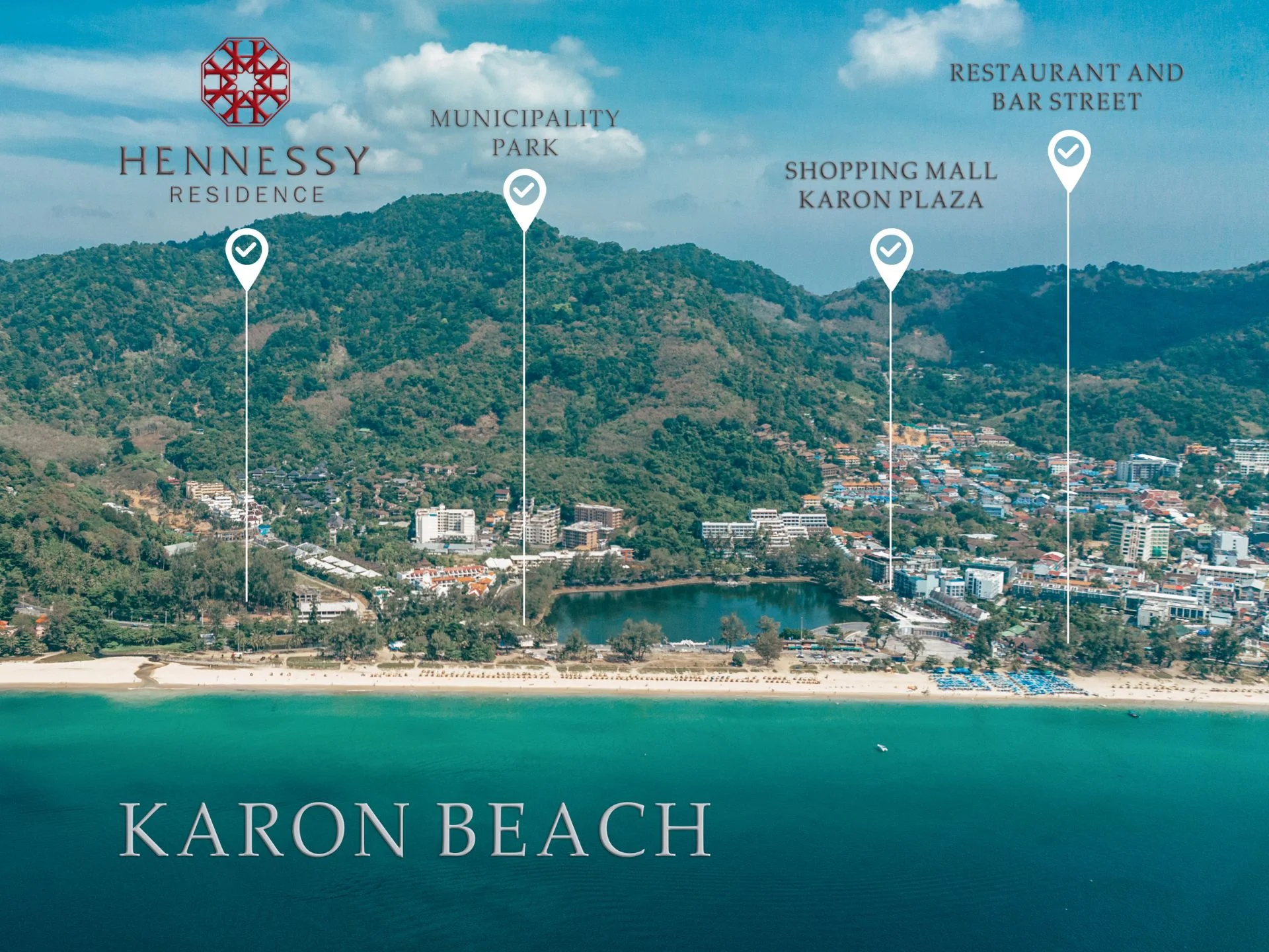 100 metri dalla spiaggia di Karon