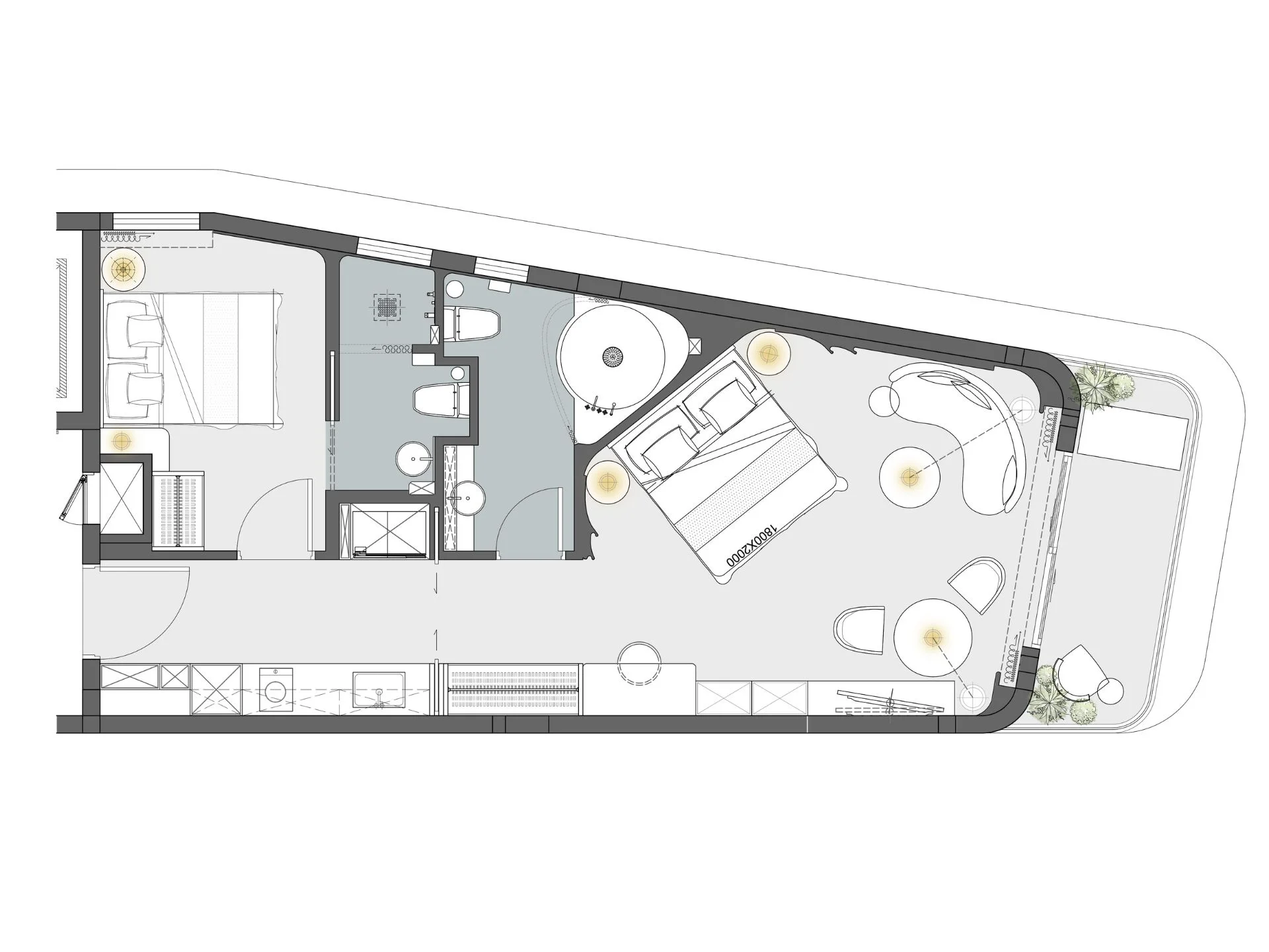Unit Plan 2 bedrooms 59sqm Anava Samui