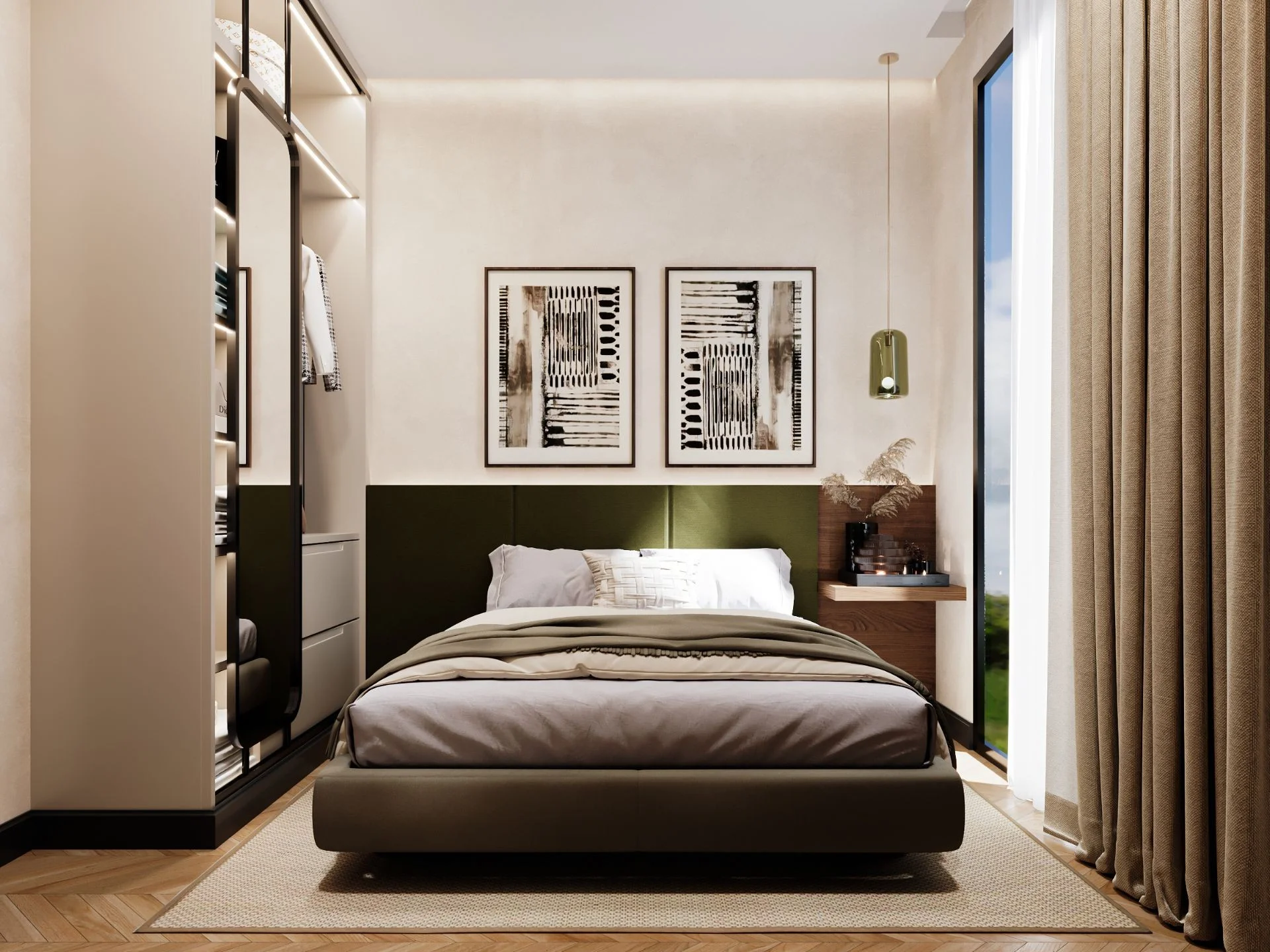 Two separate bedrooms
