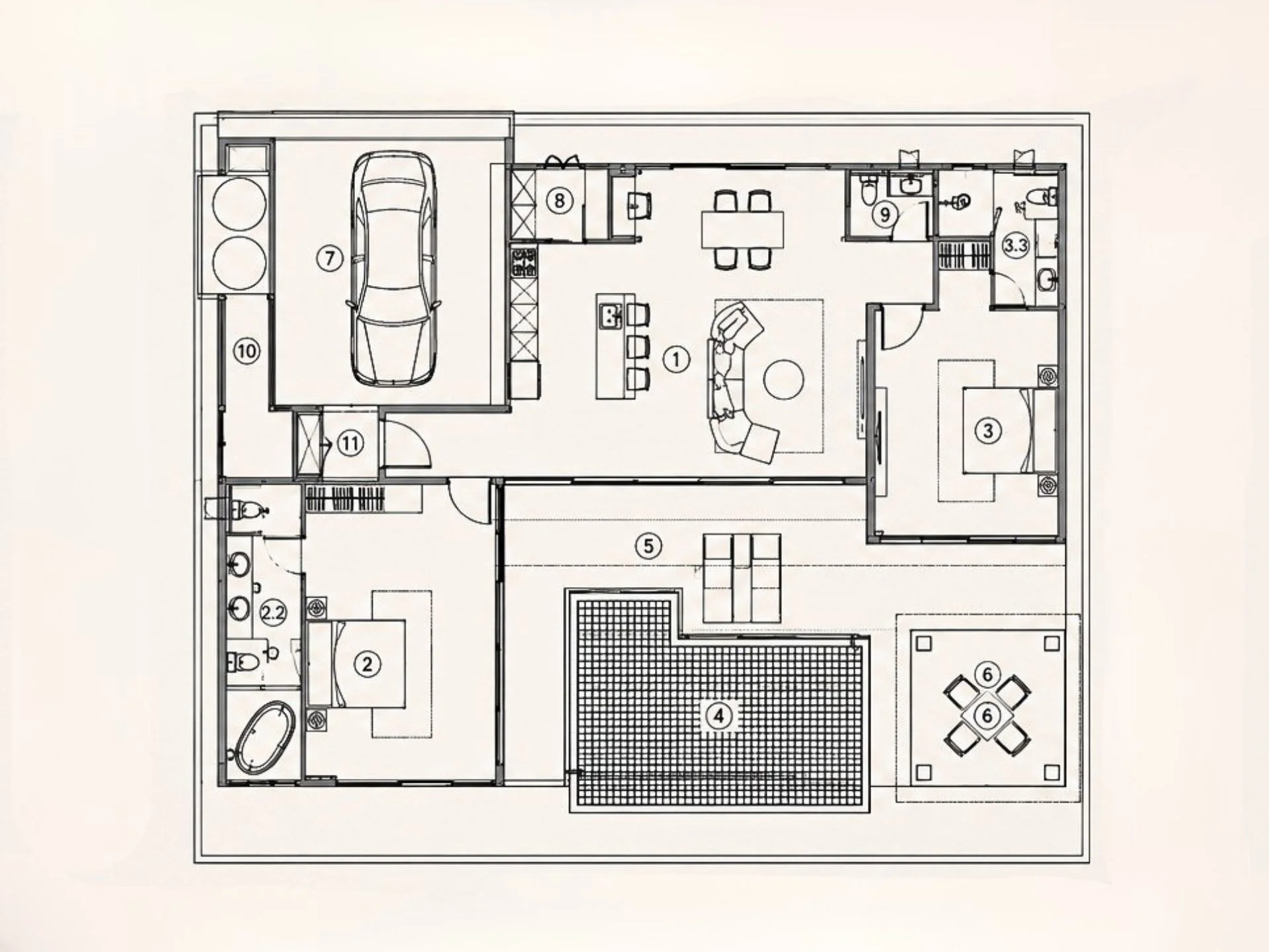 Unit Plan Villa 2 bedroom Nichakul Samui