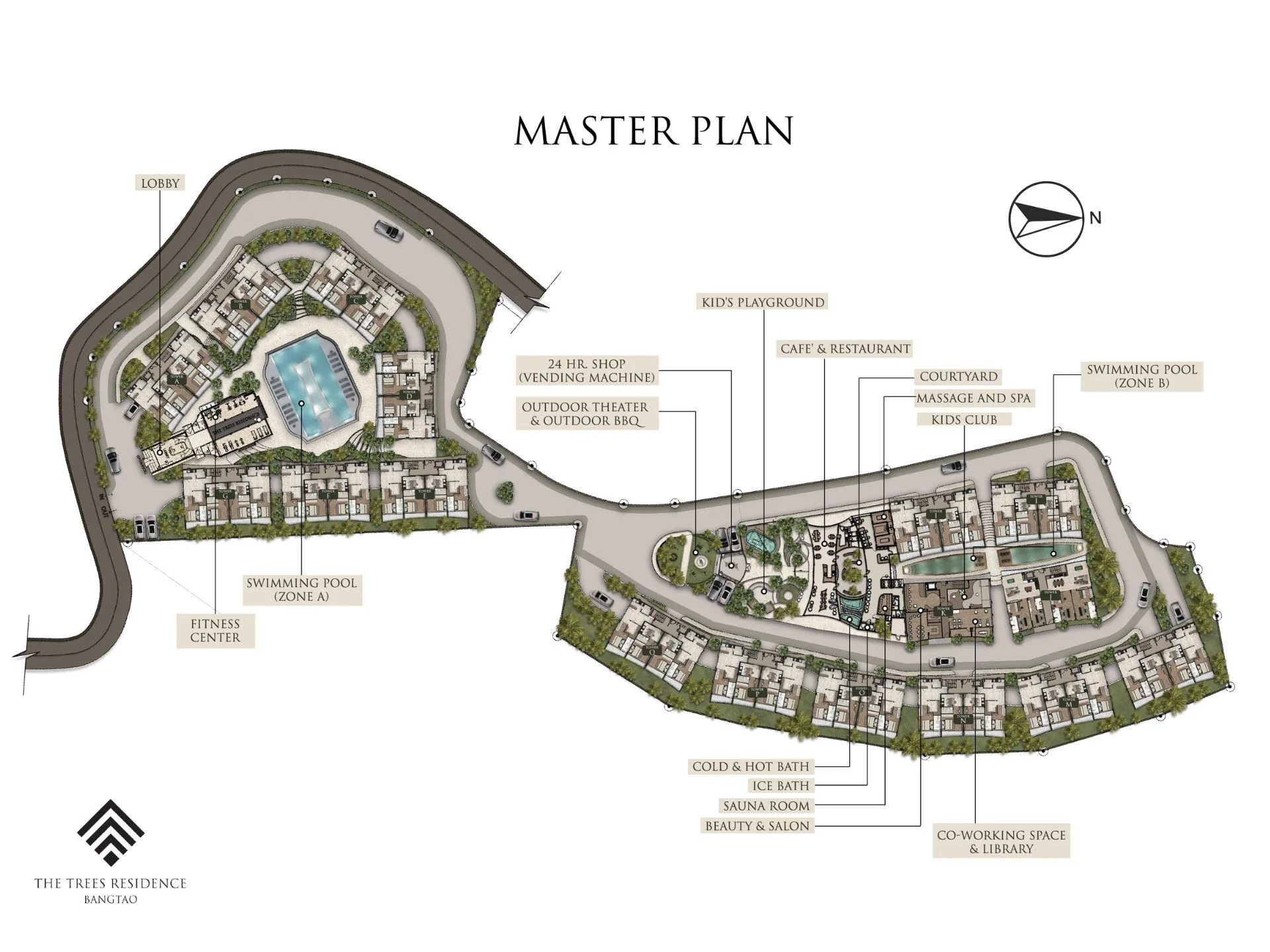 master plan The Trees Residense