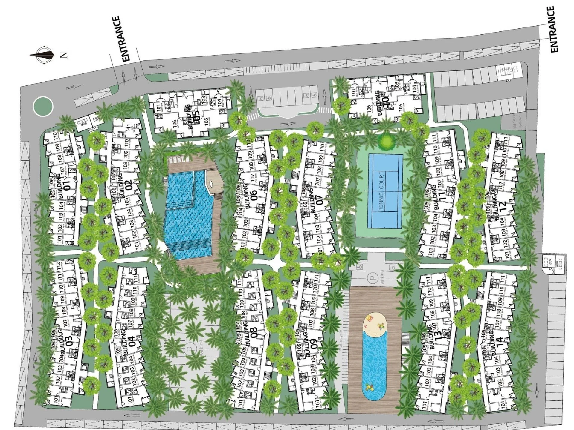 Master plan Wing Samui Condo