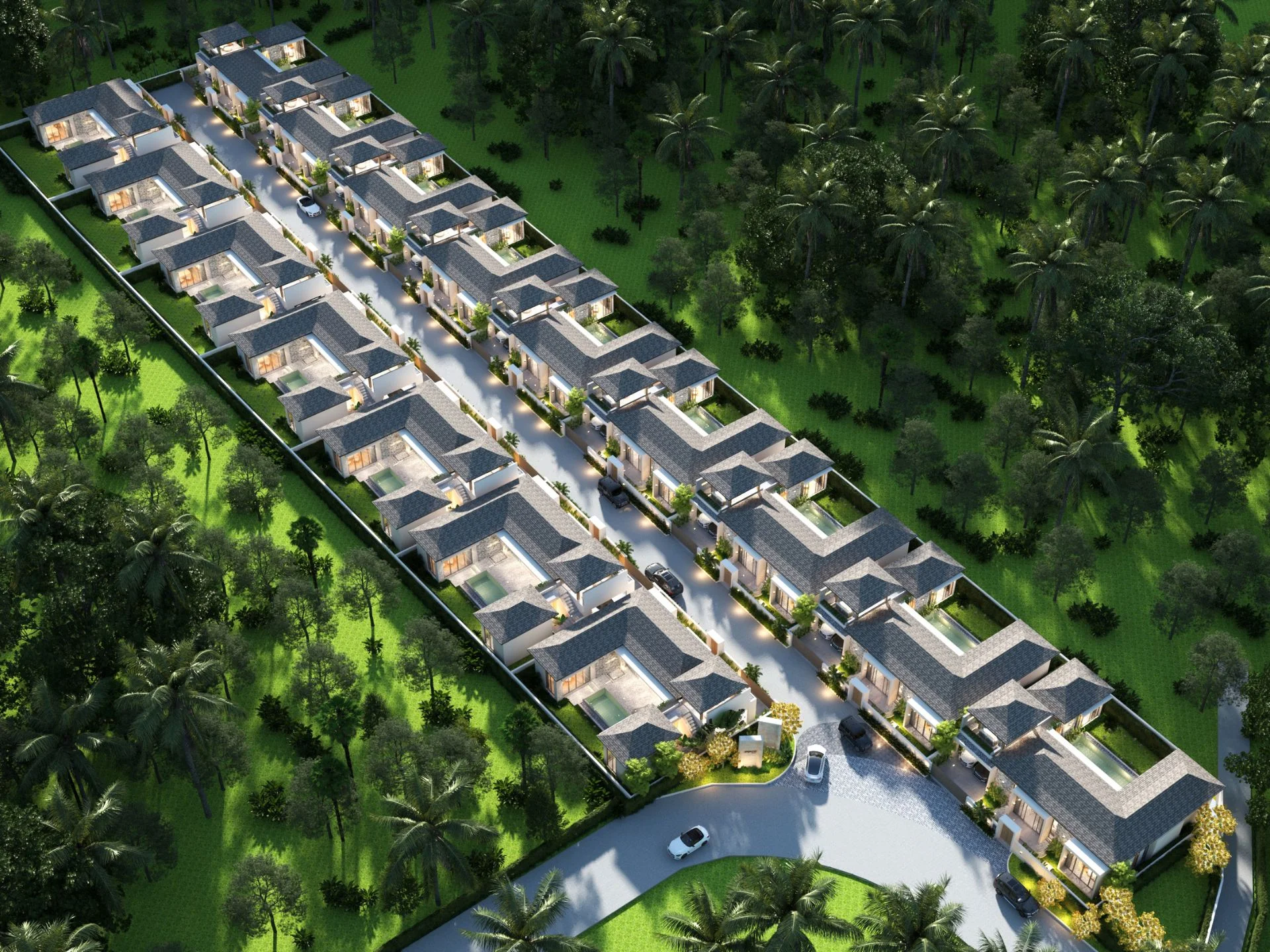 Master Plan 3 bedrooms Villa Samui Lamai Naga Kiri