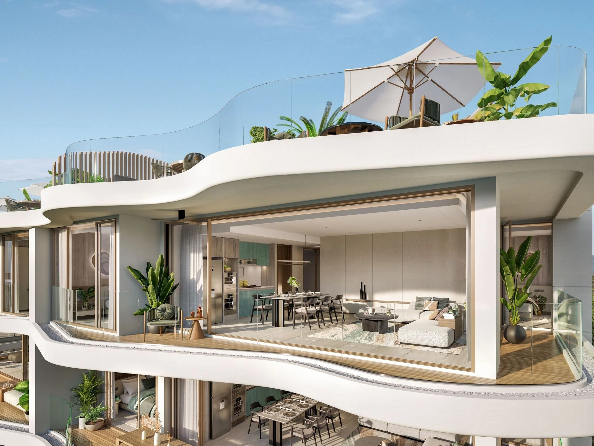 Private rooftop swimming pool