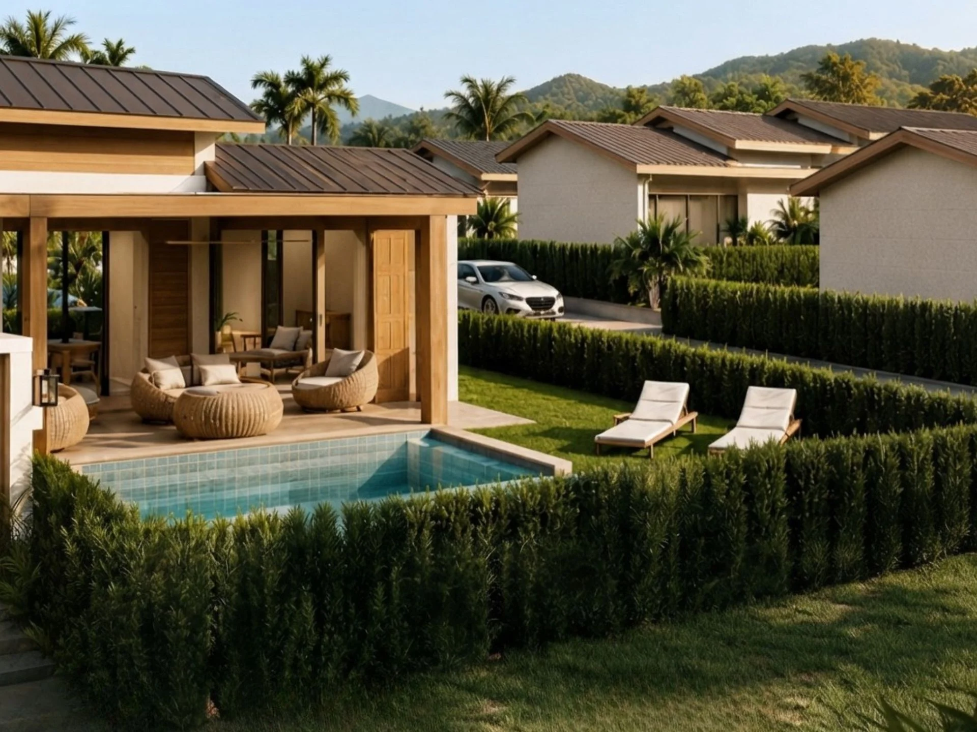 Private villa with swimming pool and terrace at Fisherman Pearl, Bo Pu
