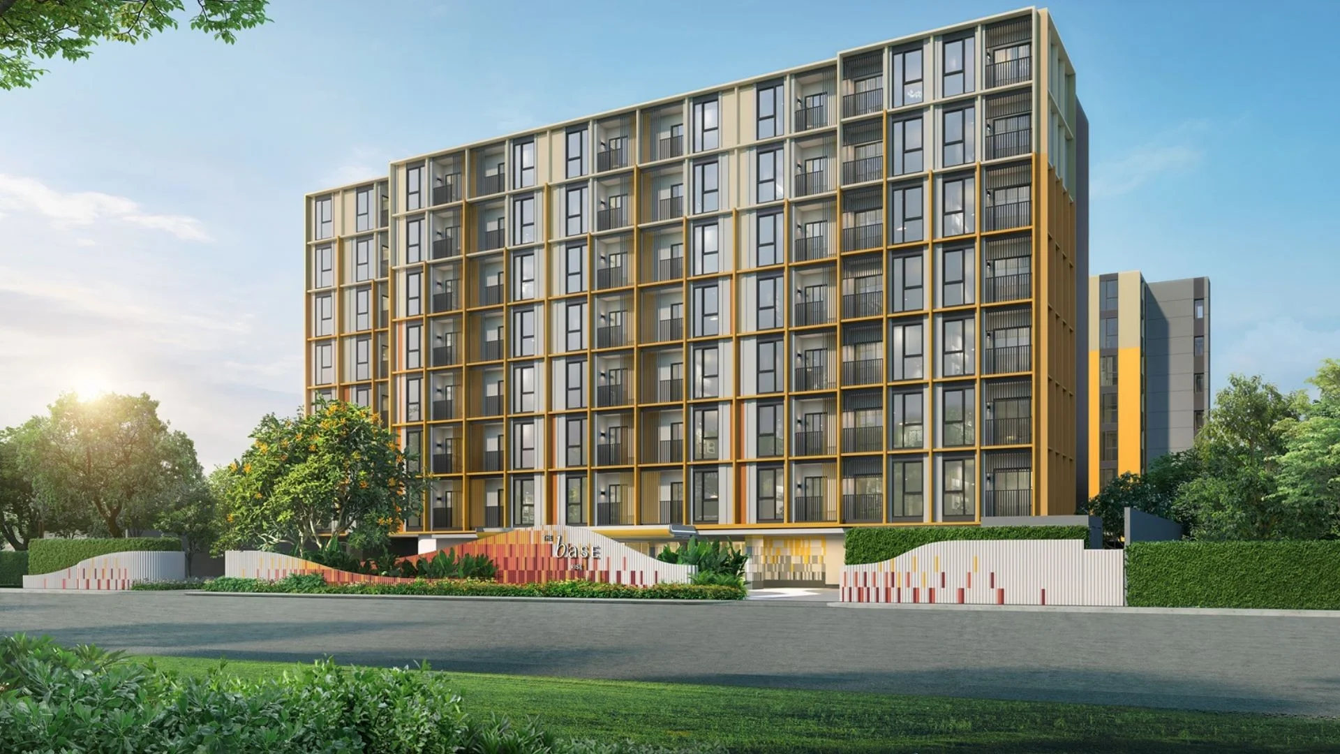 Architecture of The Base Rise apartment complex, Wichi