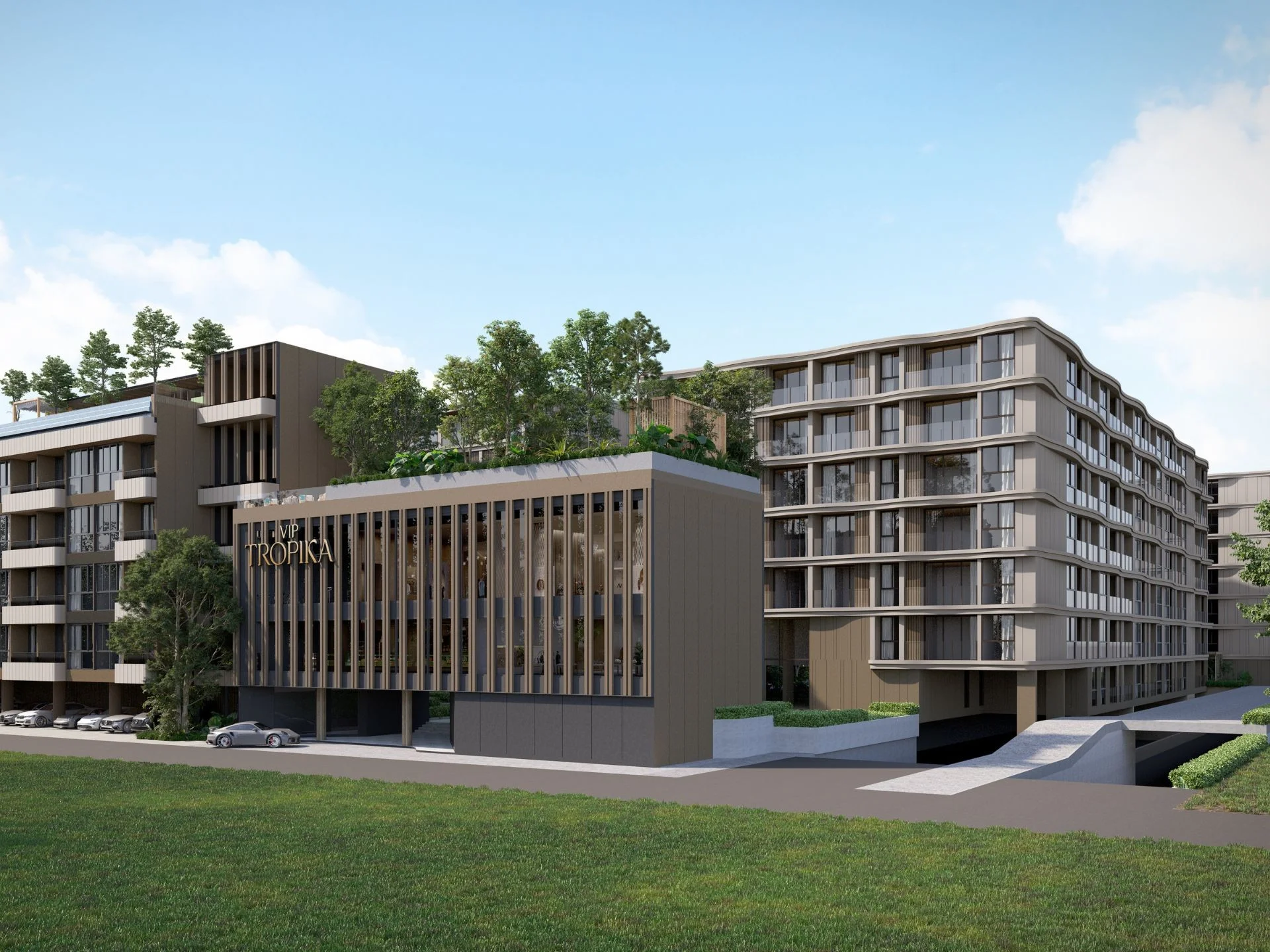 Arquitectura del complejo residencial Vip Tropika, Bang Tao