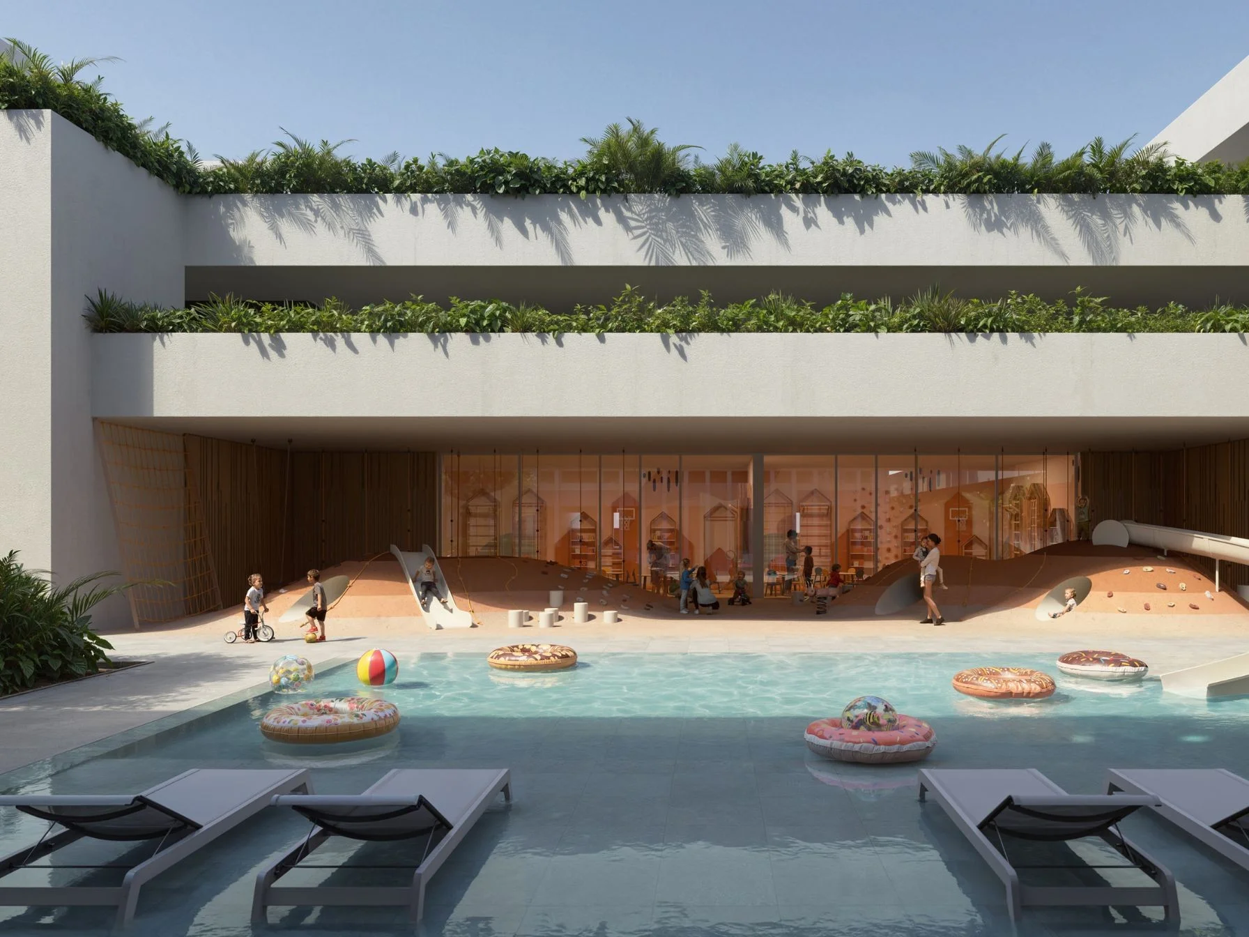 Children's pool with loungers at The Momentum Phuket, Laya