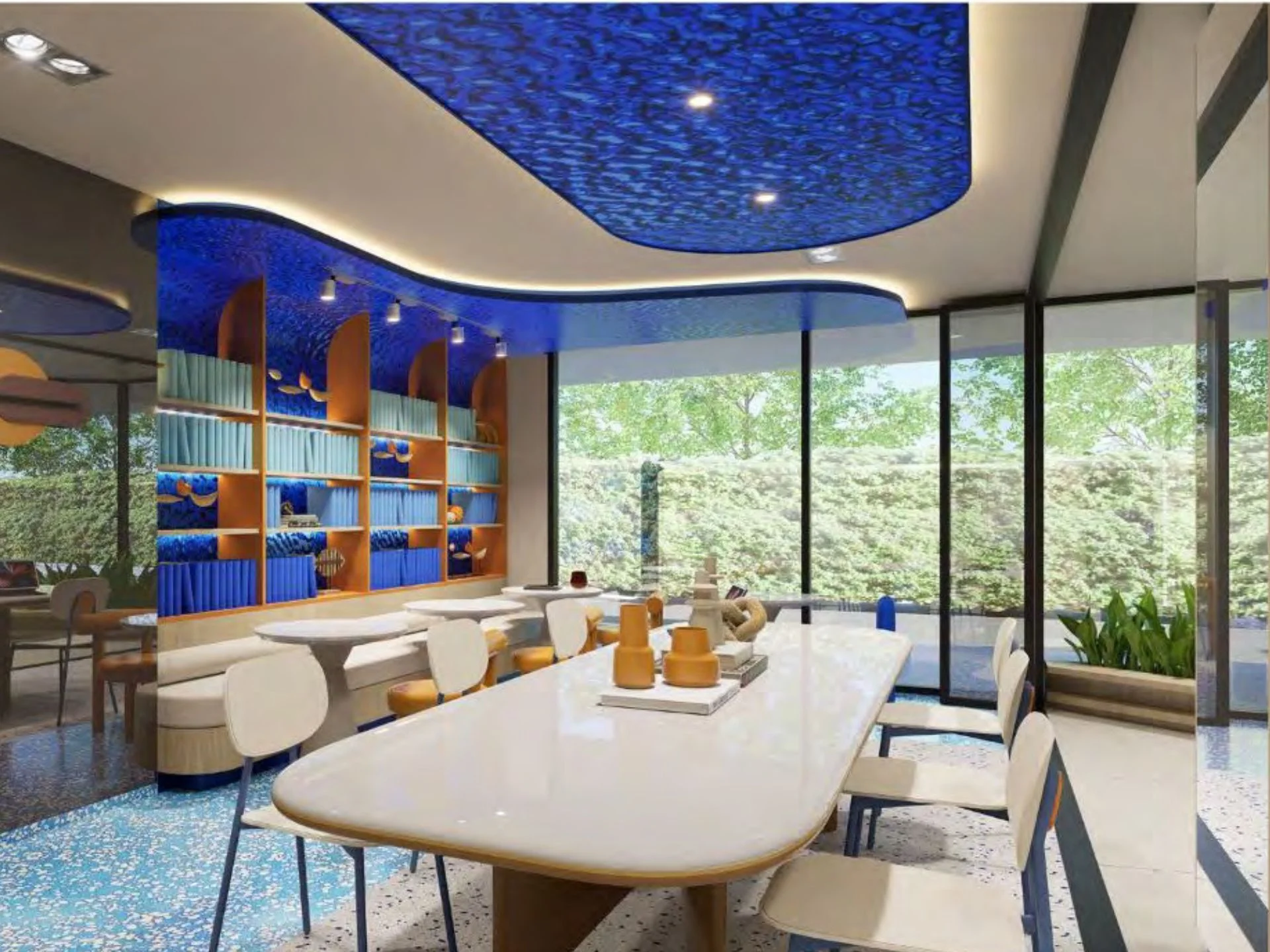 Community lounge with dining area at Sea Heaven Nai Thon Phase 3, Thailand