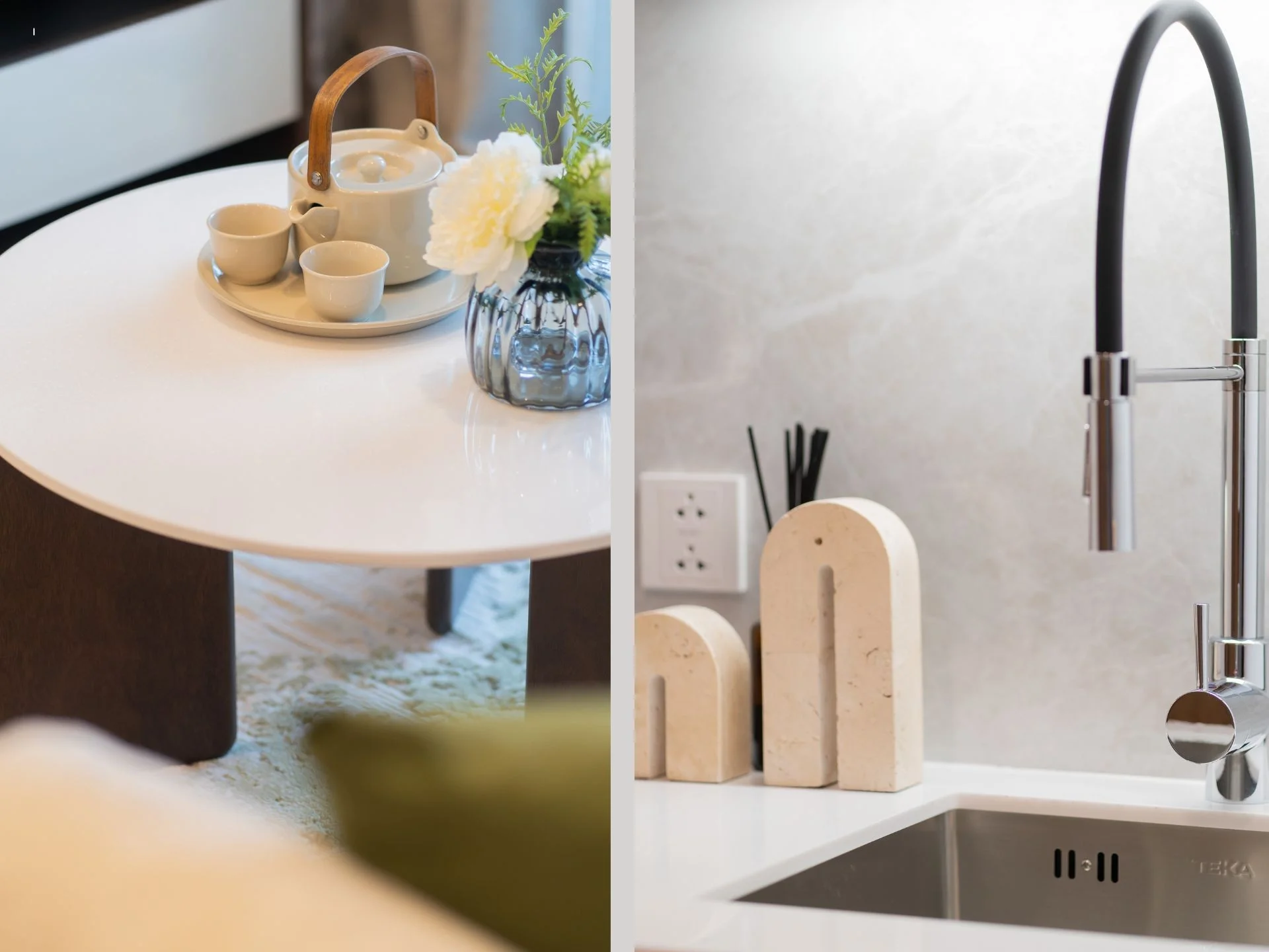 Kitchen interior in 1-bedroom apartment at The Title Modeva, Bang Tao