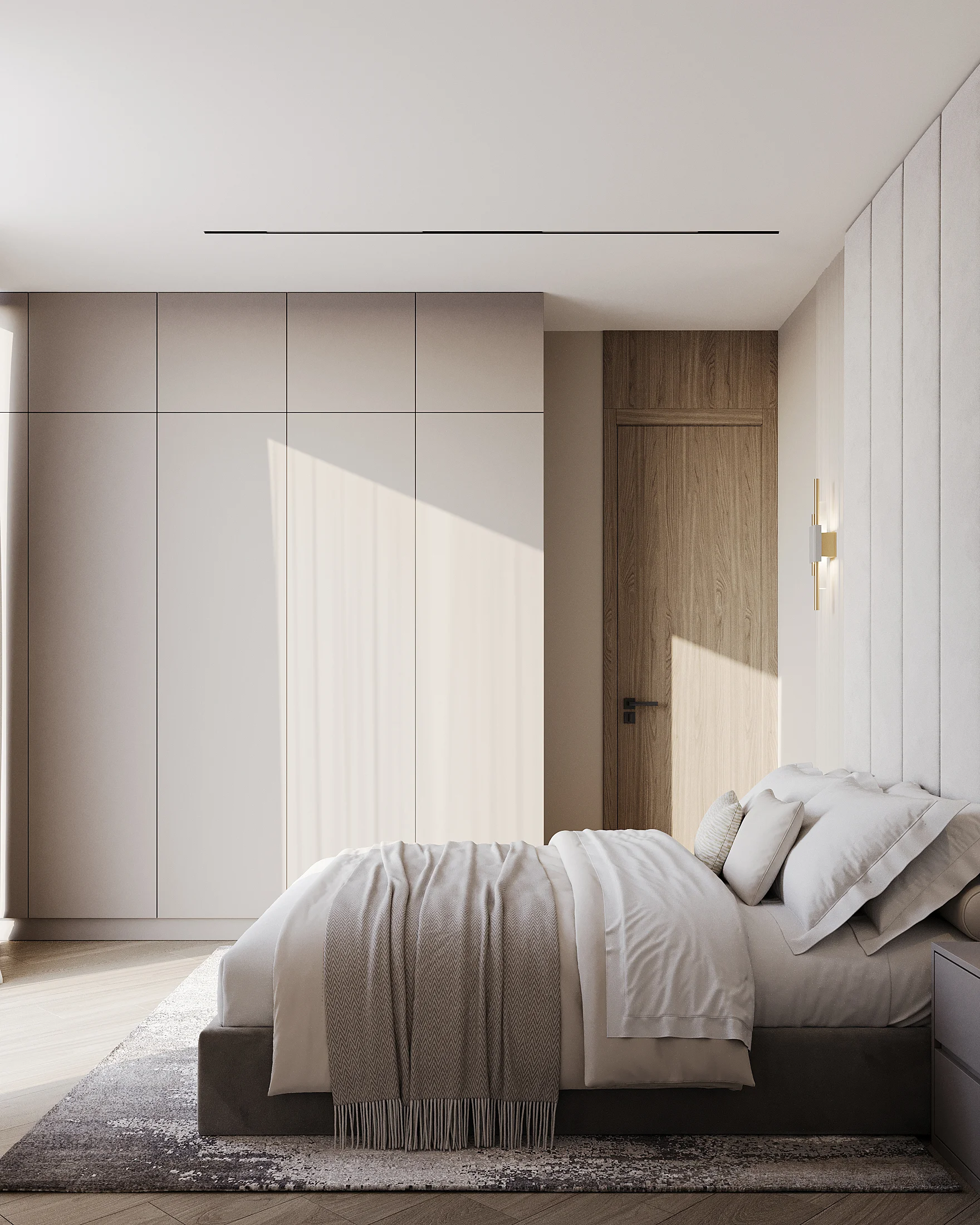 Three bedrooms, two bathrooms