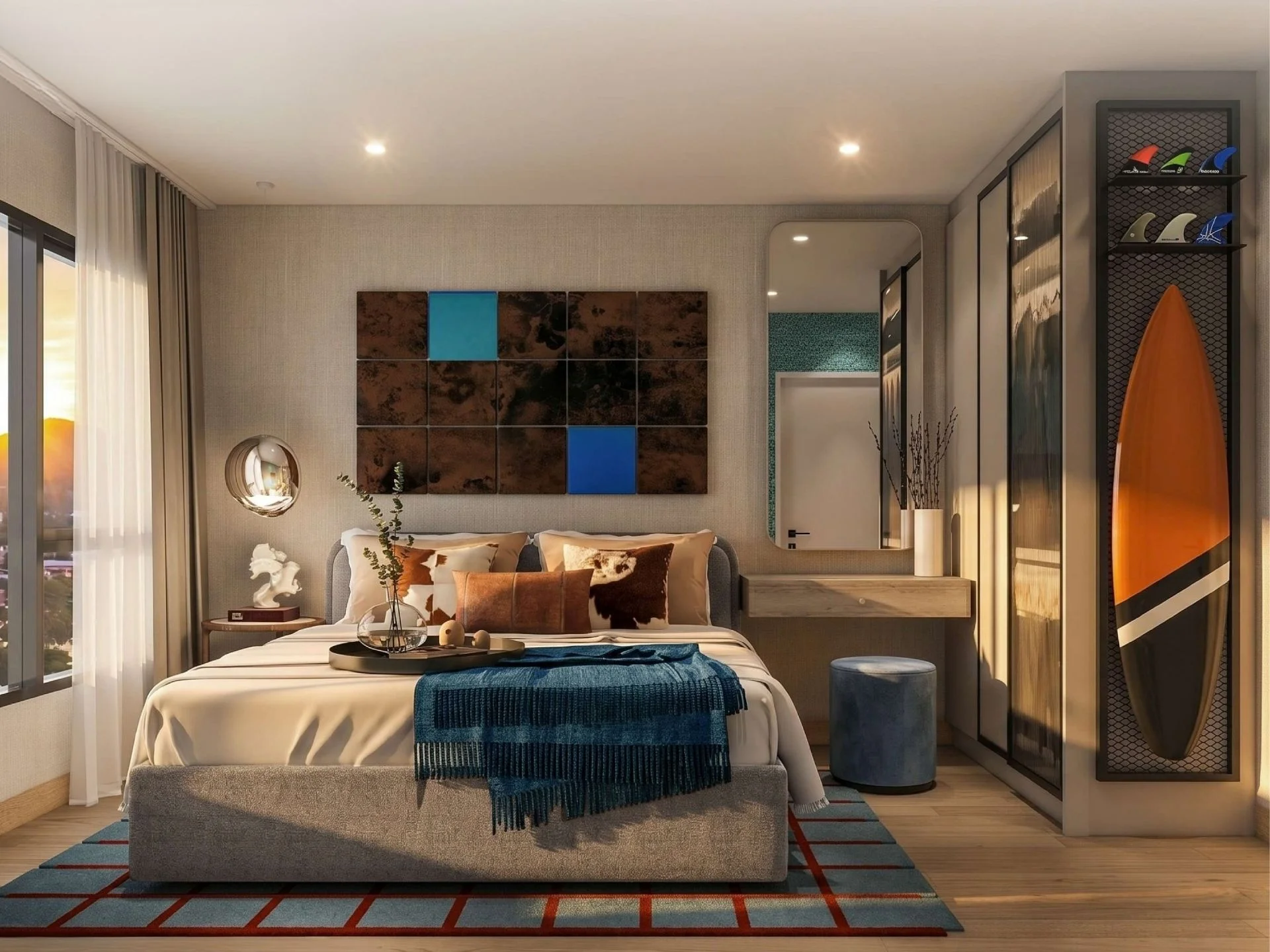 Camera da letto principale in appartamento 2 camere a The Title Fizz, Kata