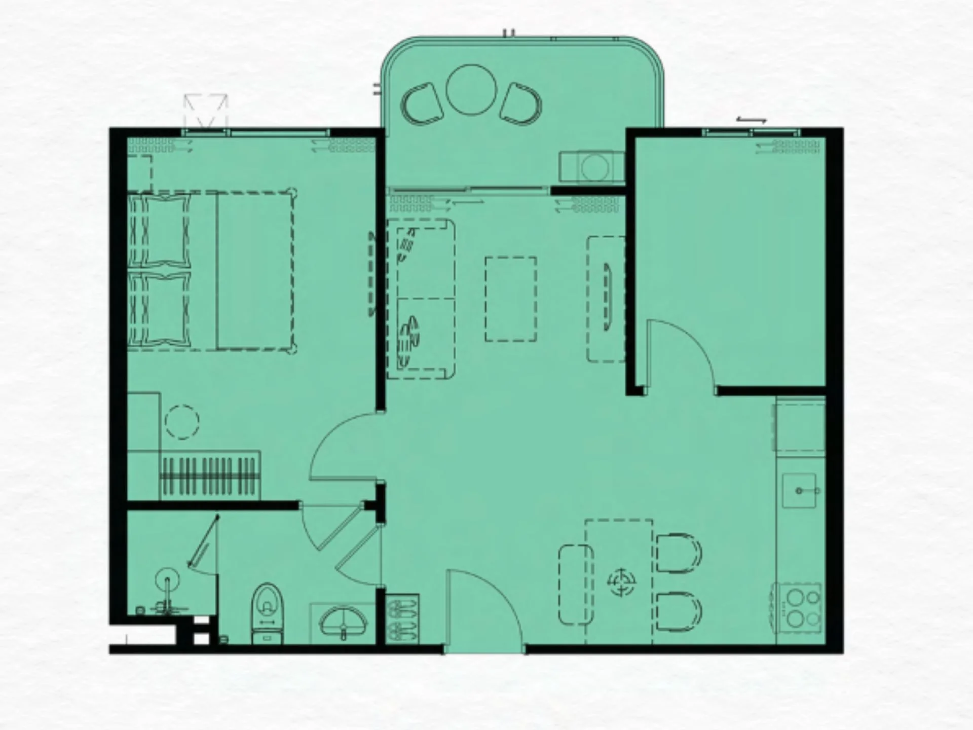 unit plan 2 bedrooms 56 sqmThe Title Cielo
