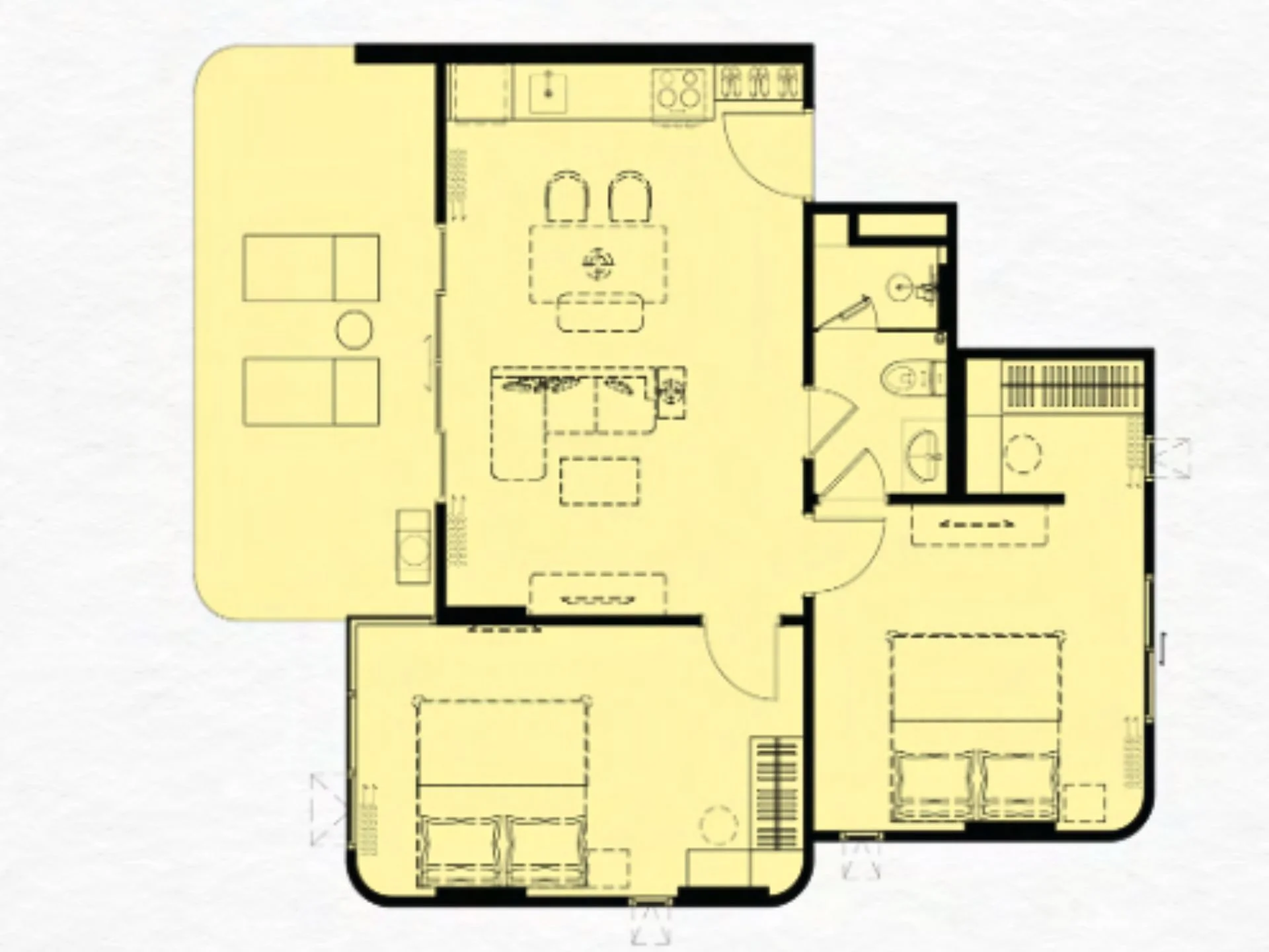 unit plan 2bedrooms 77 sqmThe Title Cielo