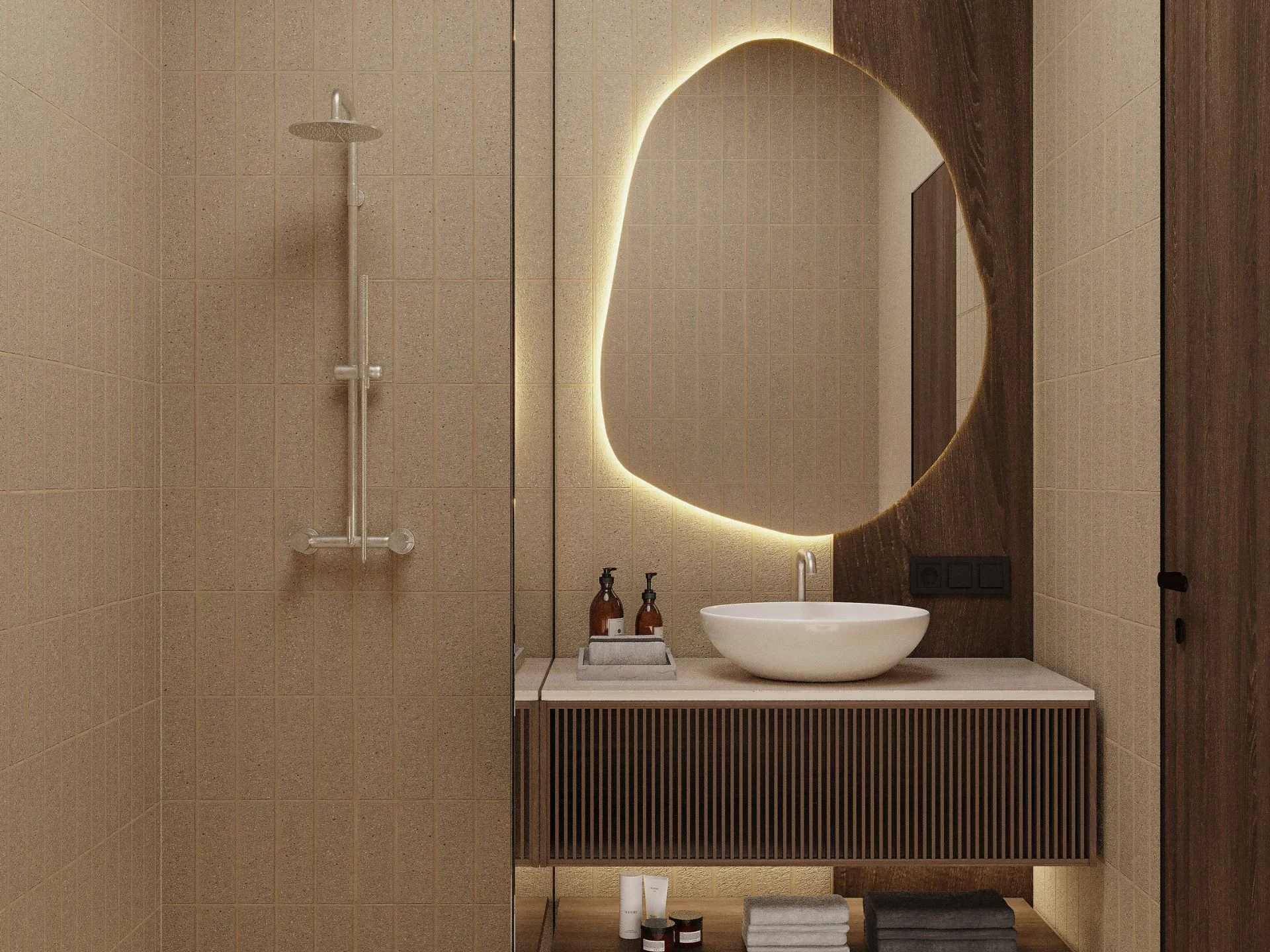 Bathroom with each bedroom