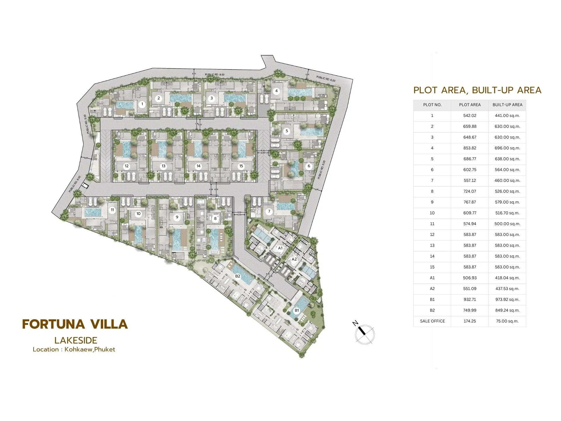 Master Plan 4 bedrooms Villa Fortuna Lakeside