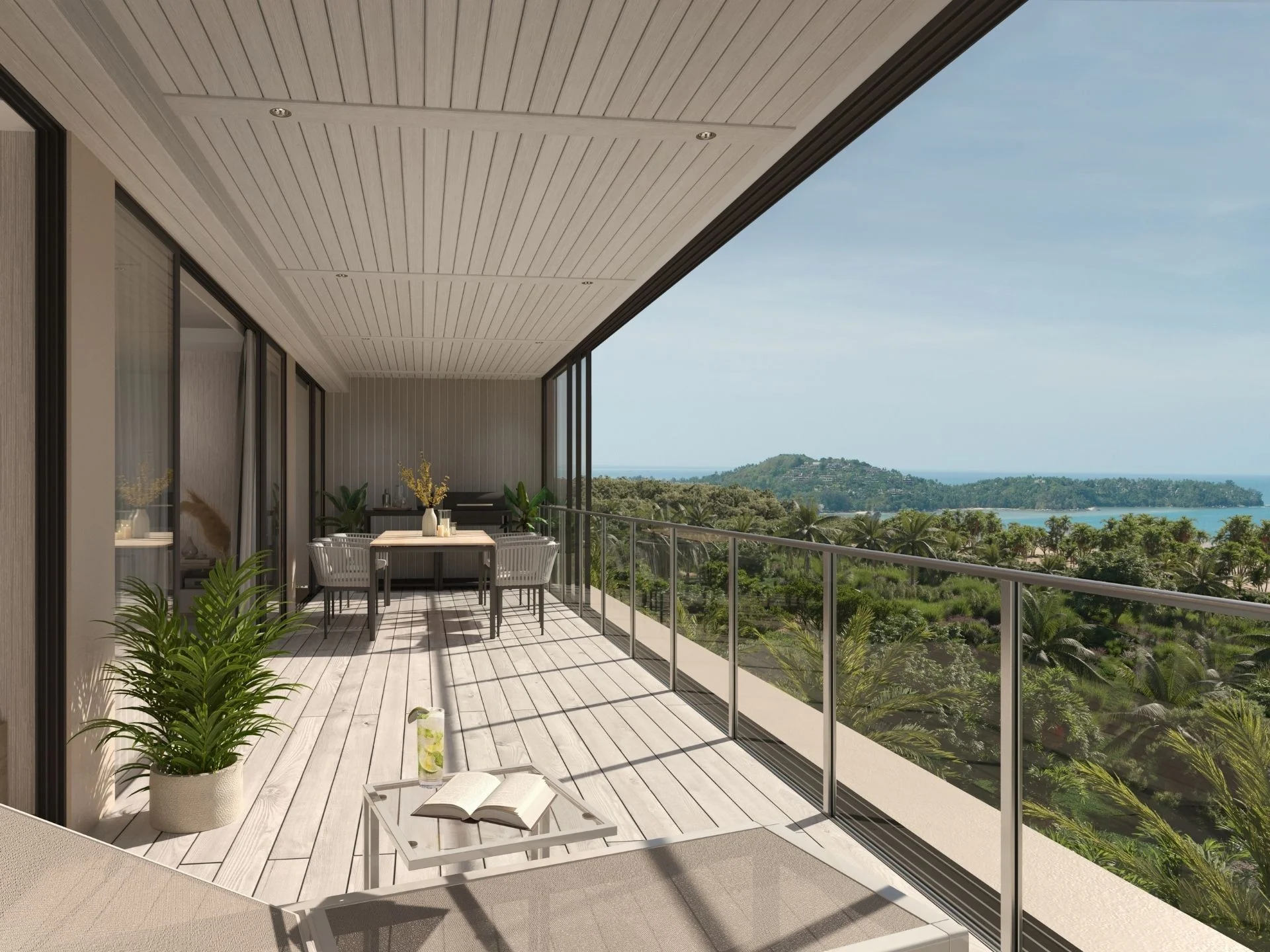 Terrace with sea view